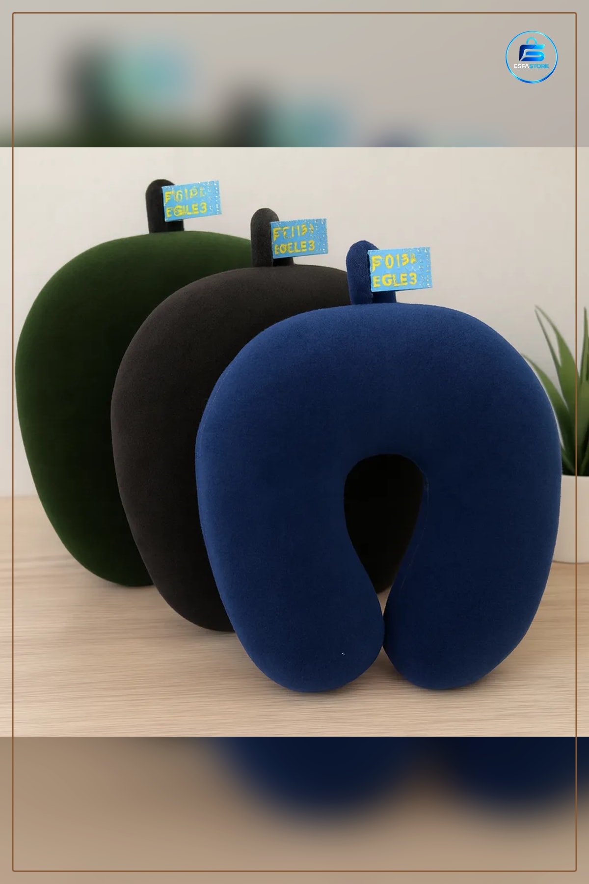 Boyun Yastığı Boyuna Geçmeli Büyük Seyahat Memory Foam Yıkanabilir Kılıflı Ergonomik U Şekilli