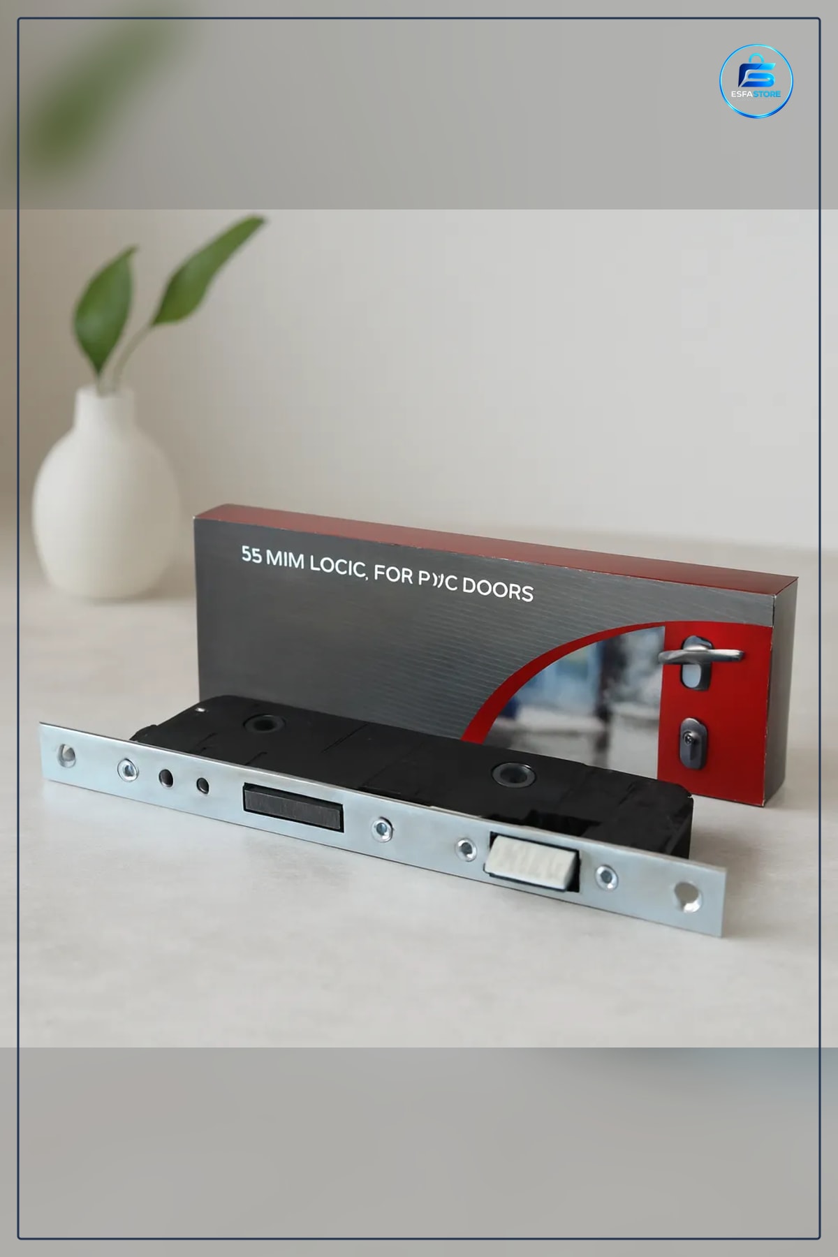 WC Banyo Kapı Kilidi 35 mm PVC Gövdeli Gizlilik Sağlayan Kolay Montajlı İç Mekan Kullanımı