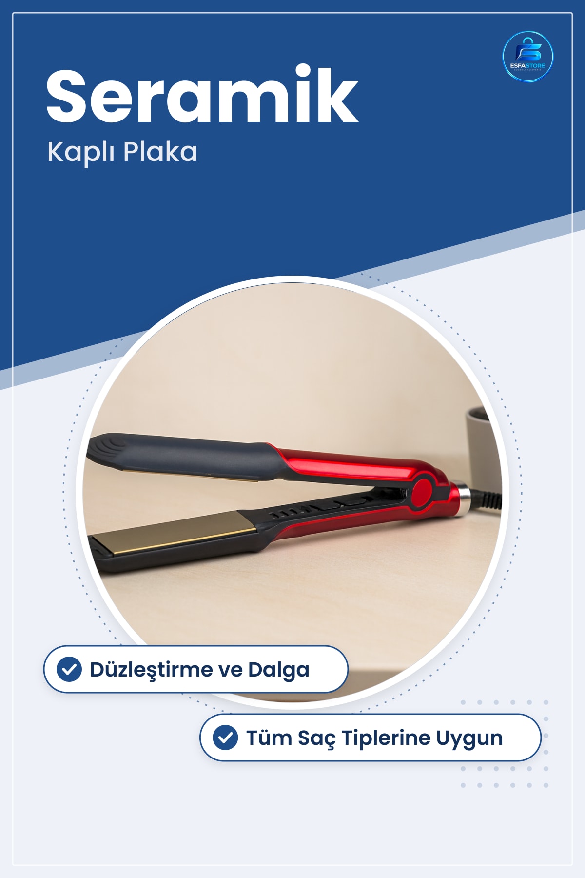 Saç Düzülleştirici Seramik Plakalı Elektrikli Parlaklık Dalga KıvUrma Tüm Tipler Ev Kullanımı