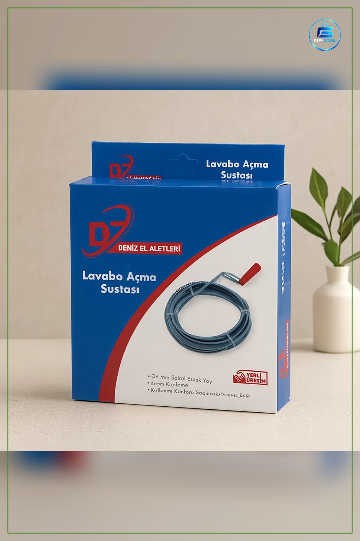 Lavabo Gider Açıcı 8 m Spiral Esnek Yay Çelik Krom Kaplama Duş Sifon Tıkanıklık Giderme