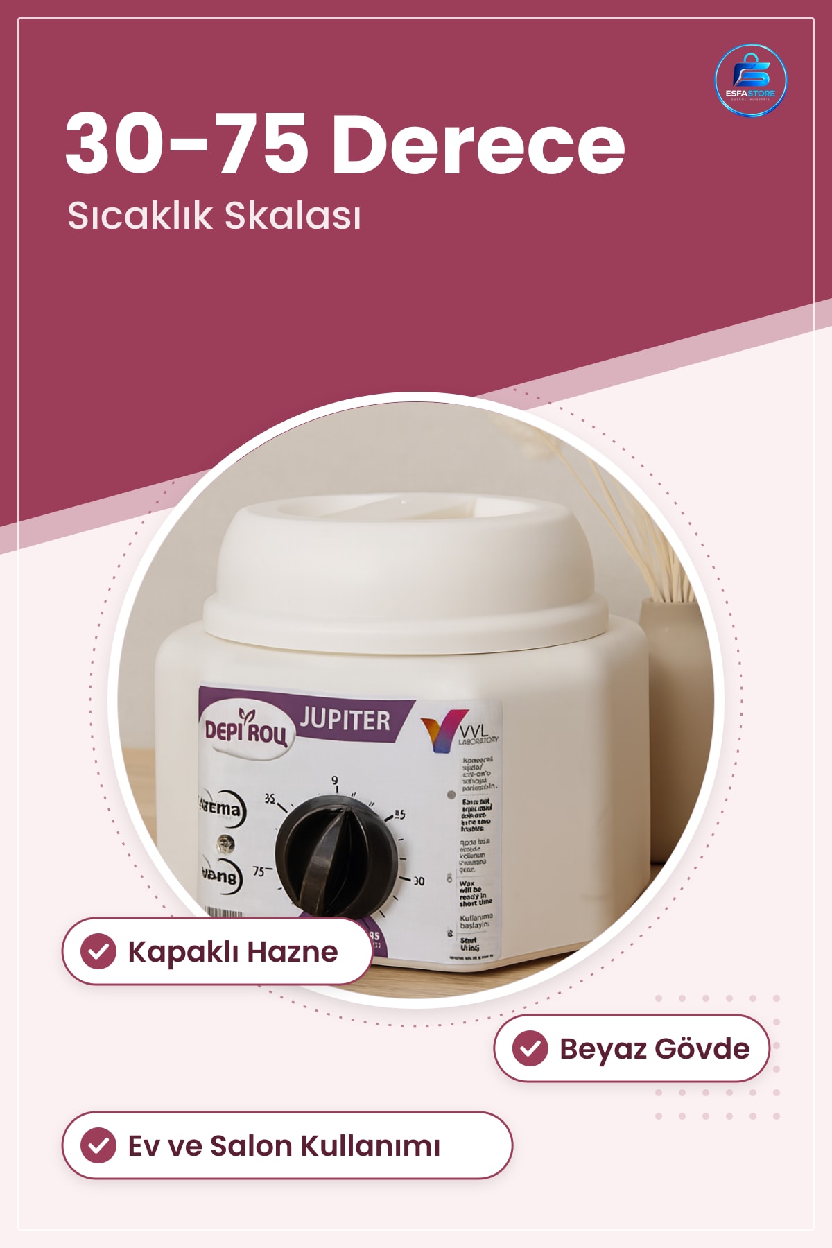 Ağda Isıtıcı Makinesi Köşegen Köşe Stanında Hasta Hizmet Kadın Kolay Kullanım Pratik Ev Salon