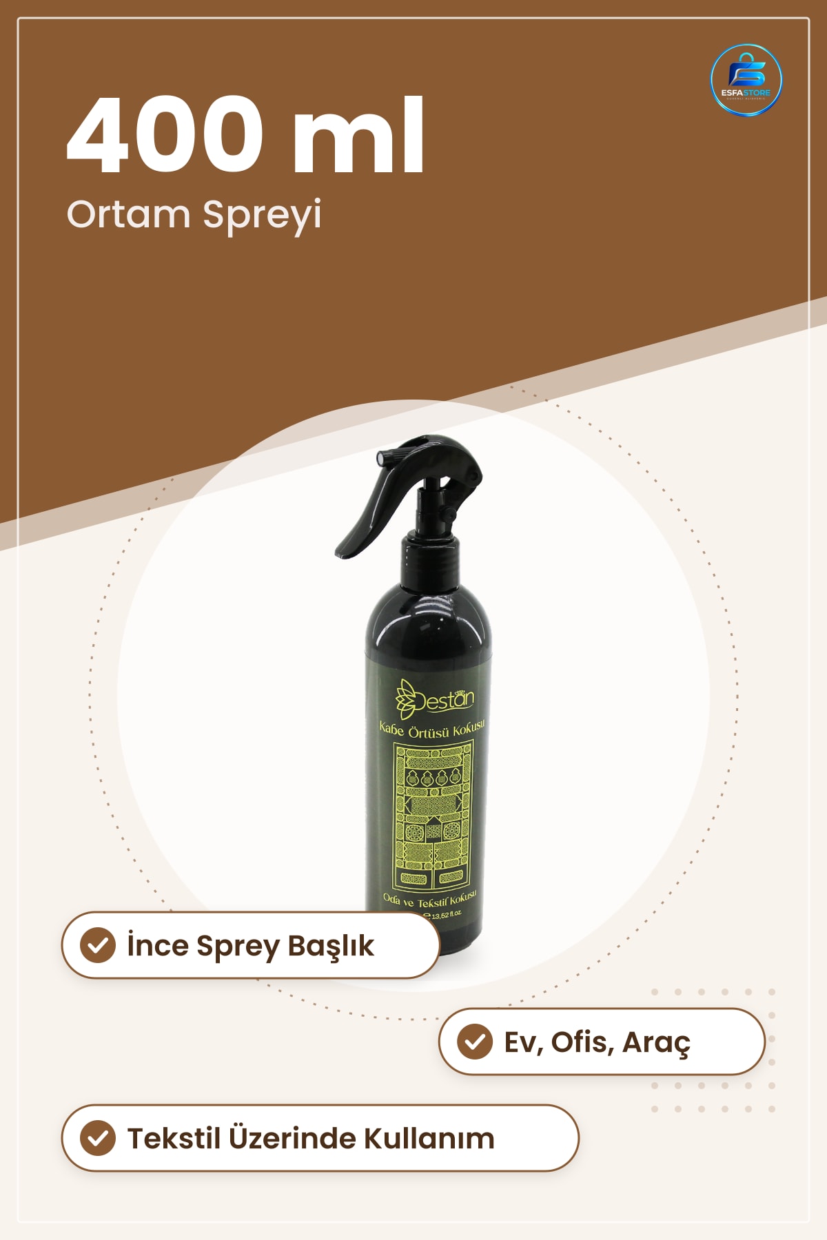Oda Kokusu Ortam Spreyi 400 ml Kabe Örtüsü Esintili Ev Ofis Araç Tekstil Ferah Kalıcı