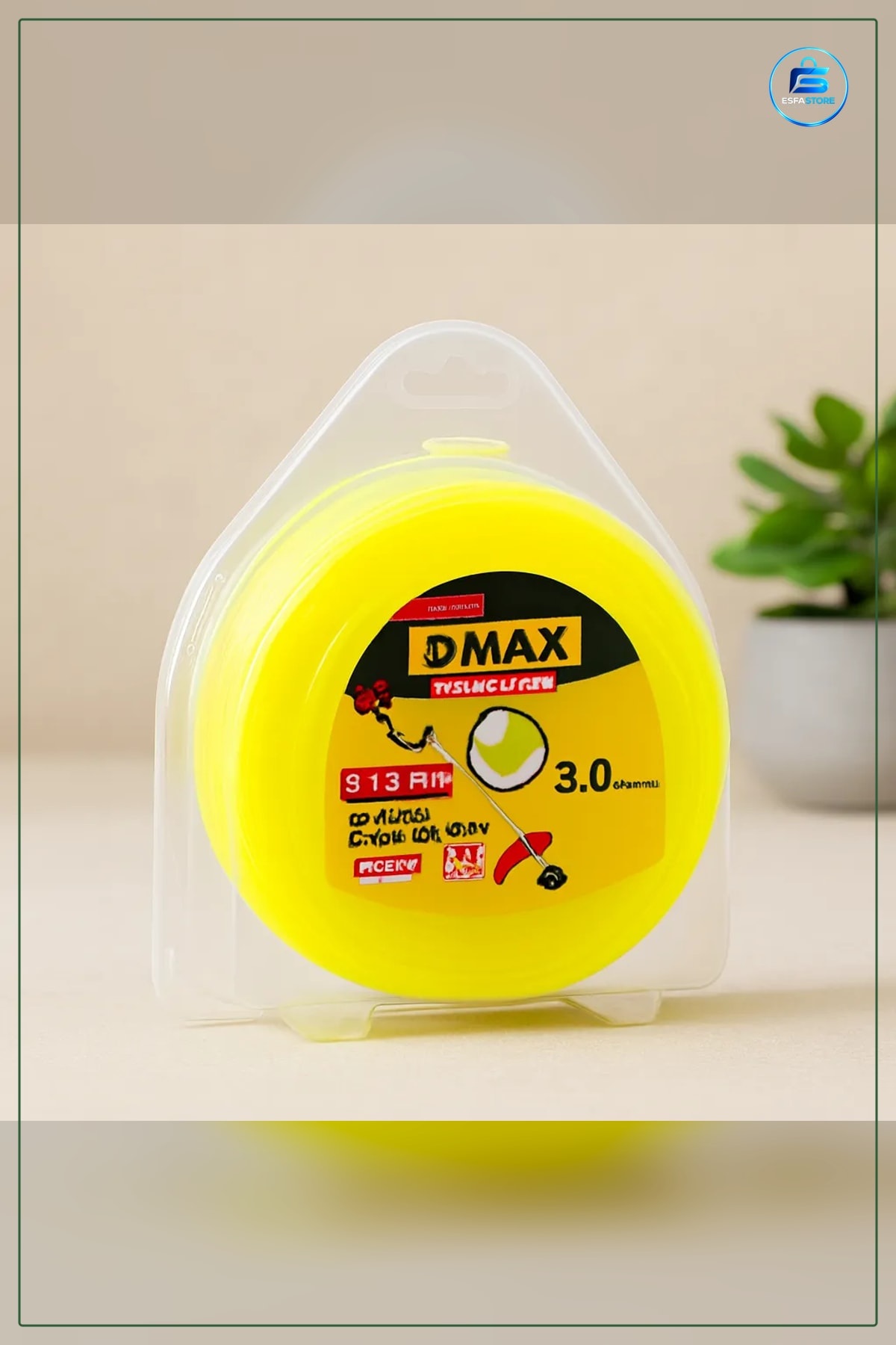 Çim Kesme Misinası 3.0 mm x 50 m Çim Biçme Naylon Altıgen Kesim Bahçe Bakım Makara Yüksek Dayanım