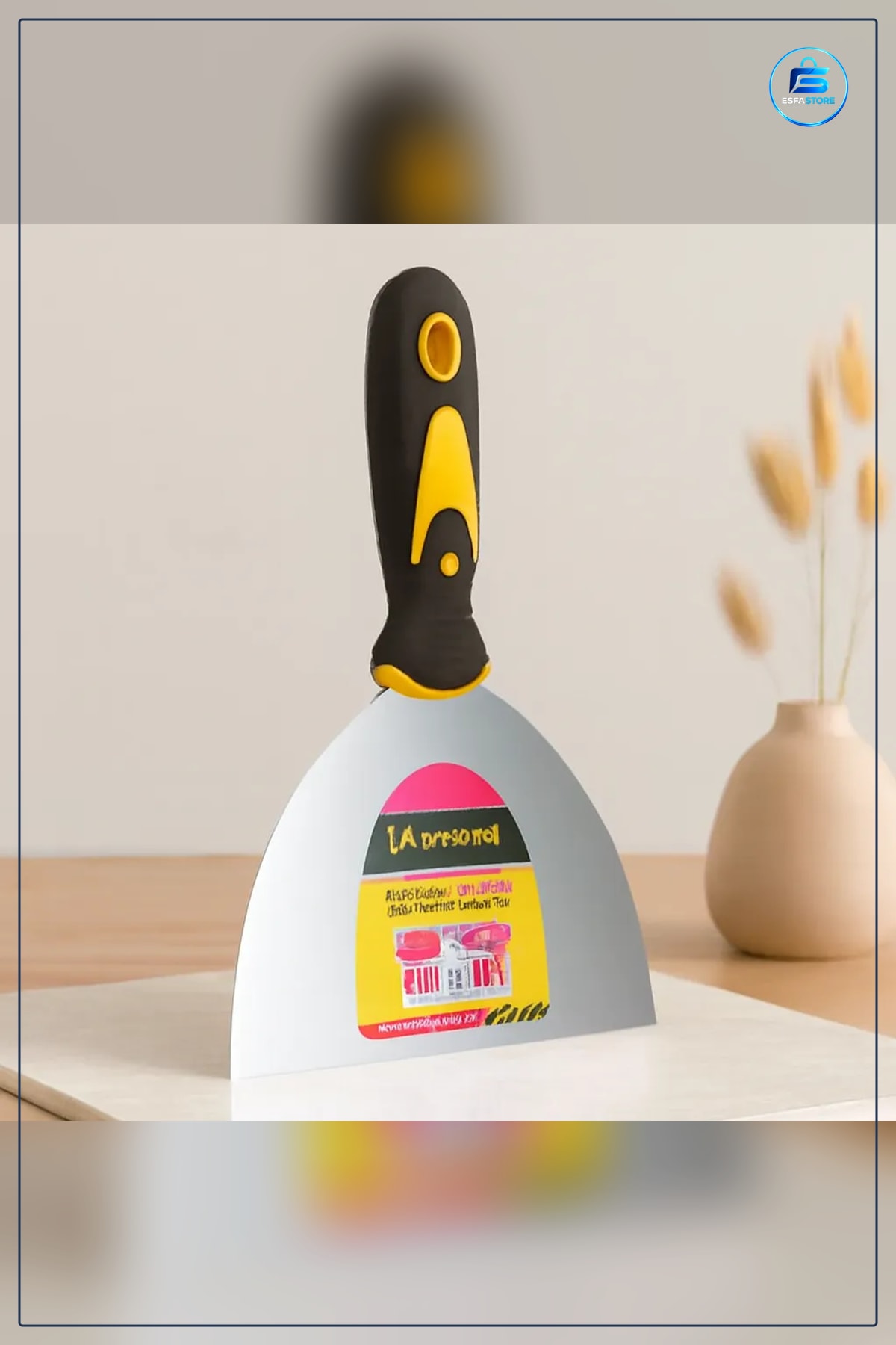 Metal Spatula 150 mm Fiber Saplı Paslanmaz Çelik Sıva Macun Alçı Duvar Yüzey Hazırlama Aleti