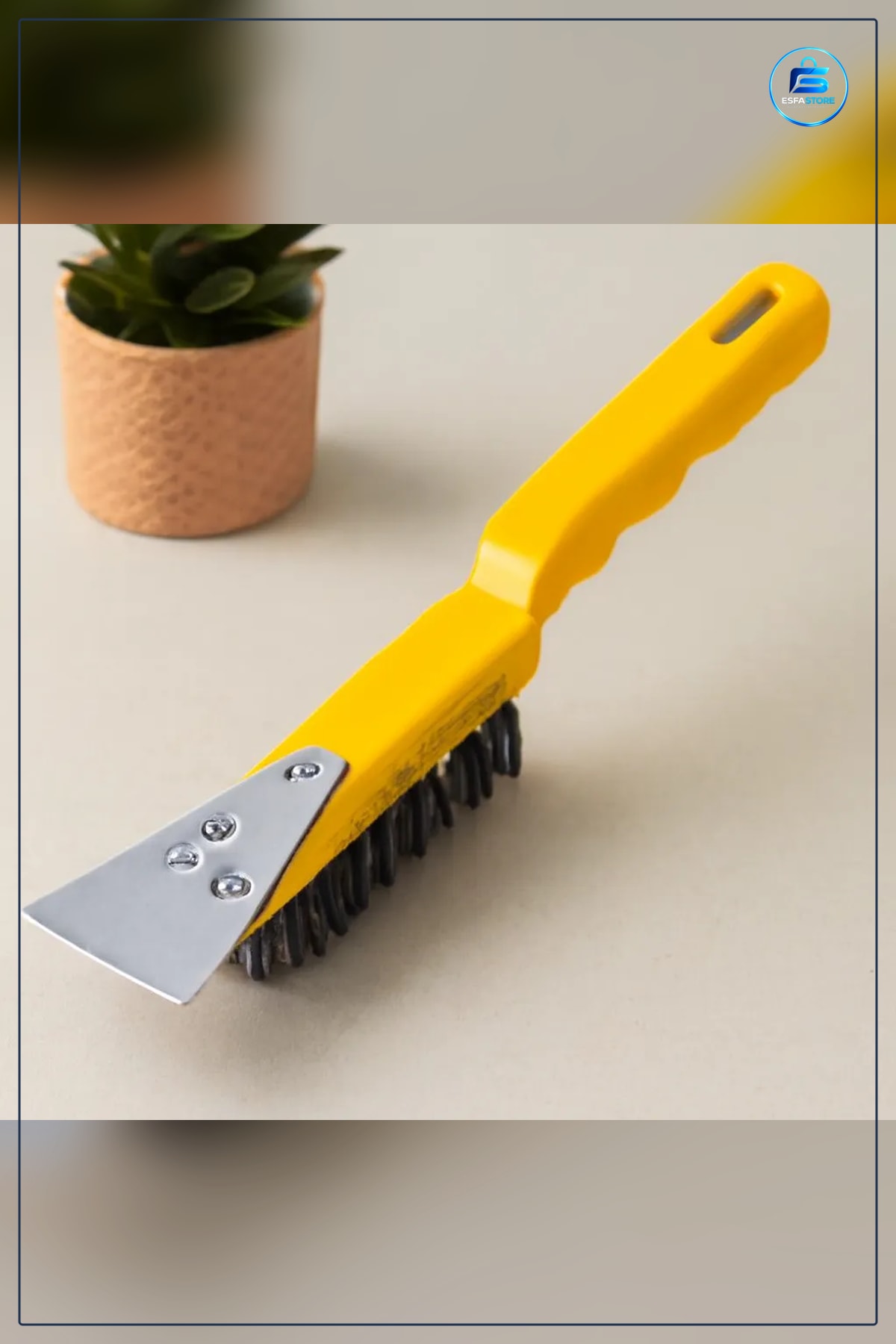 Metal Kazıma Spatula 270 mm Çelik Tel Fırça 2in1 Boya Sökme Pas Temizleme Yüzey Hazırlama Aleti
