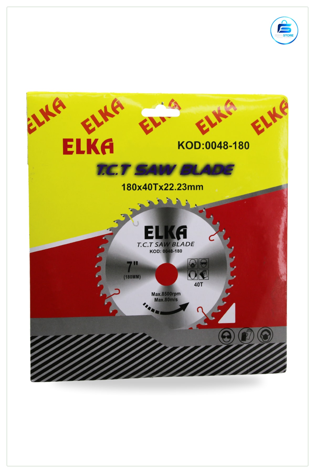 Daire Testere Bıçağı TCT 180 mm 40T 22.23 Ağaç Sunta Kesim 7 inç Kontrplak Laminat