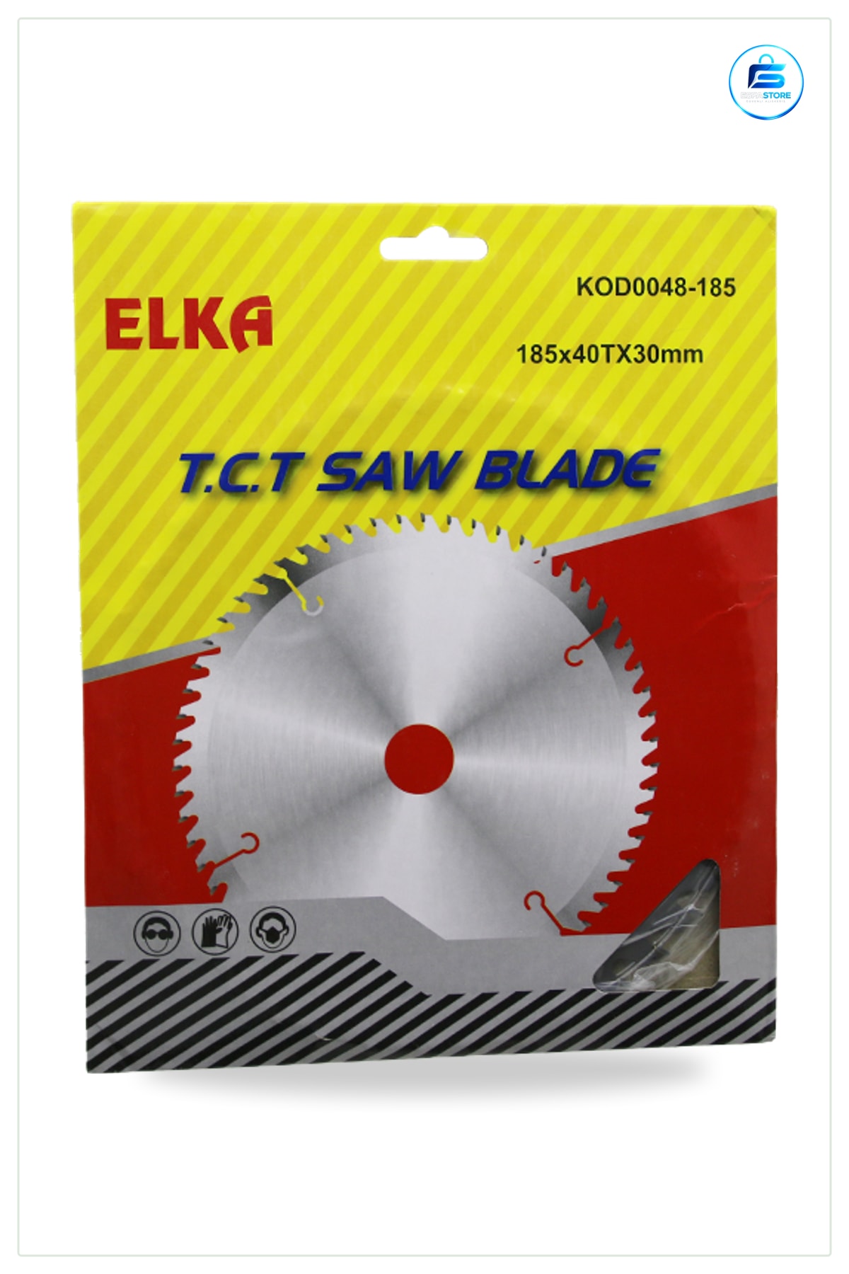Daire Testere Bıçağı TCT Karbür Uçlu 185 mm Diş 30 Göbek Ahşap Sunta MDF Laminat Kesim