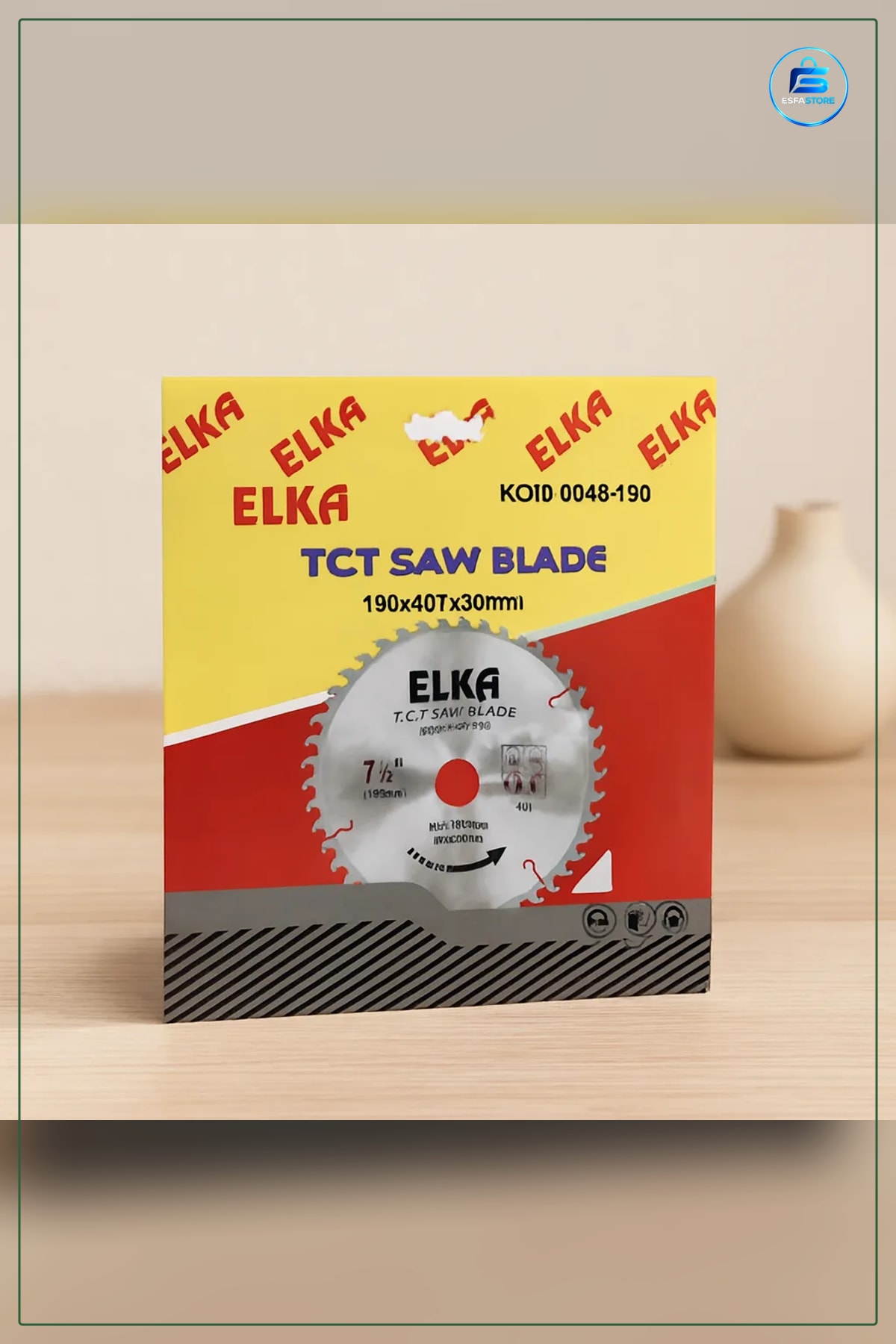 Daire Testere Bıçağı TCT 190 mm Diş 30 Göbek Ahşap Sunta MDF Laminat Kesim Biçakı