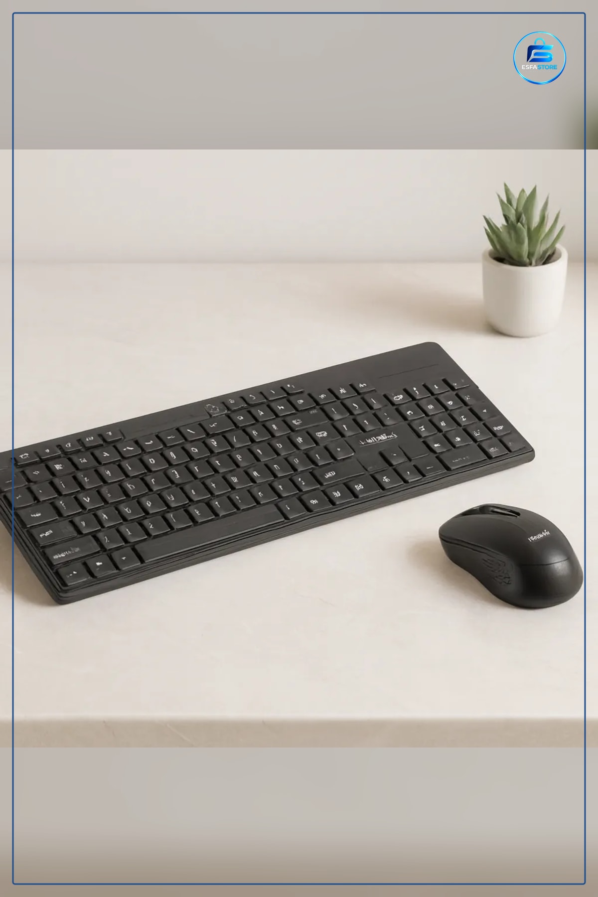 Mouse Klavye Seti Kablosuz Multimedya Siyah Q Düzen 2.4 GHz Nano Alıcı Tak Çalıştır Ev Ofis