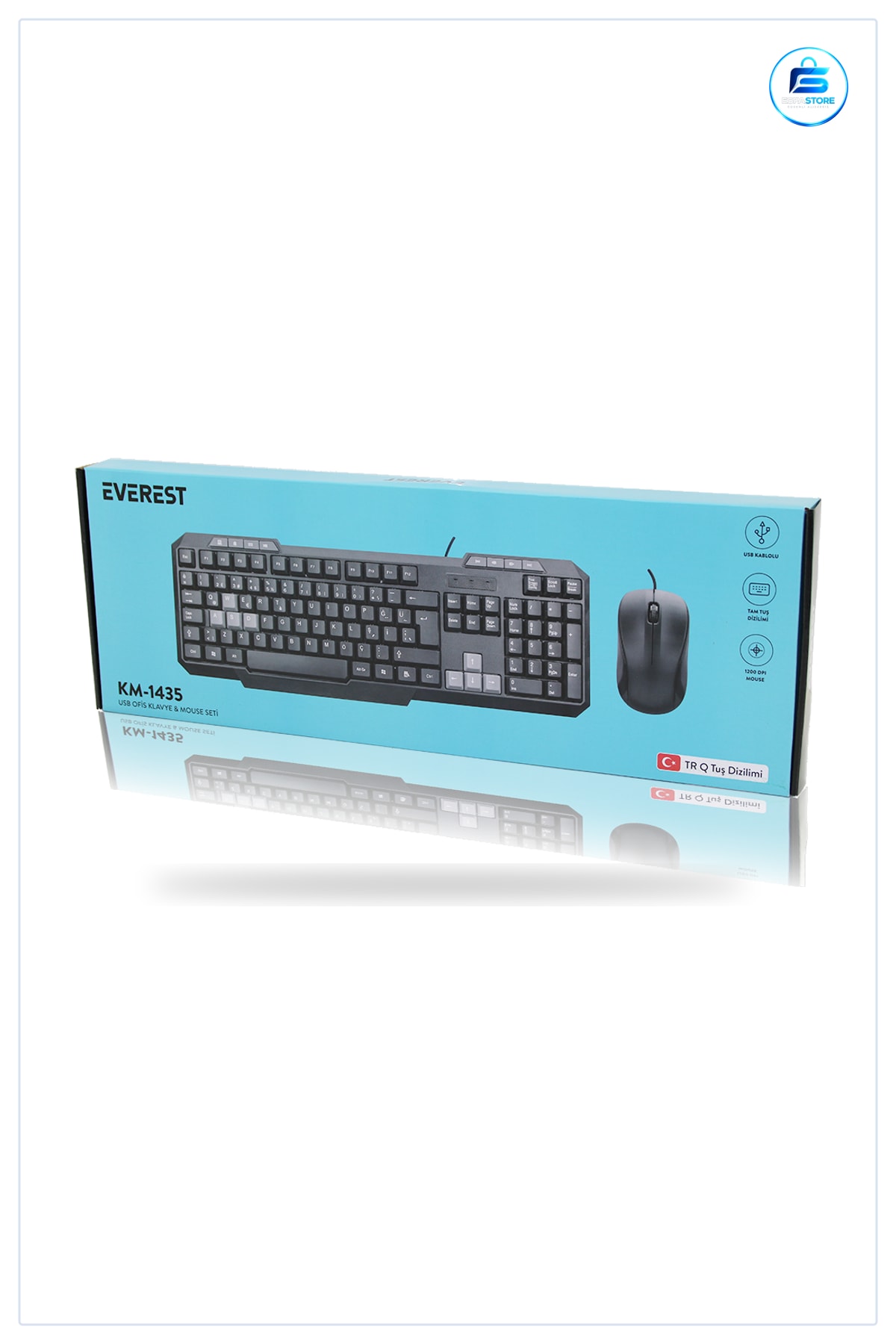 Kablolu USB Klavye Mouse Seti Türkçe Q Tuş Dizilimli DPI Ofis Ev Bilgisayarı Kullanışlı