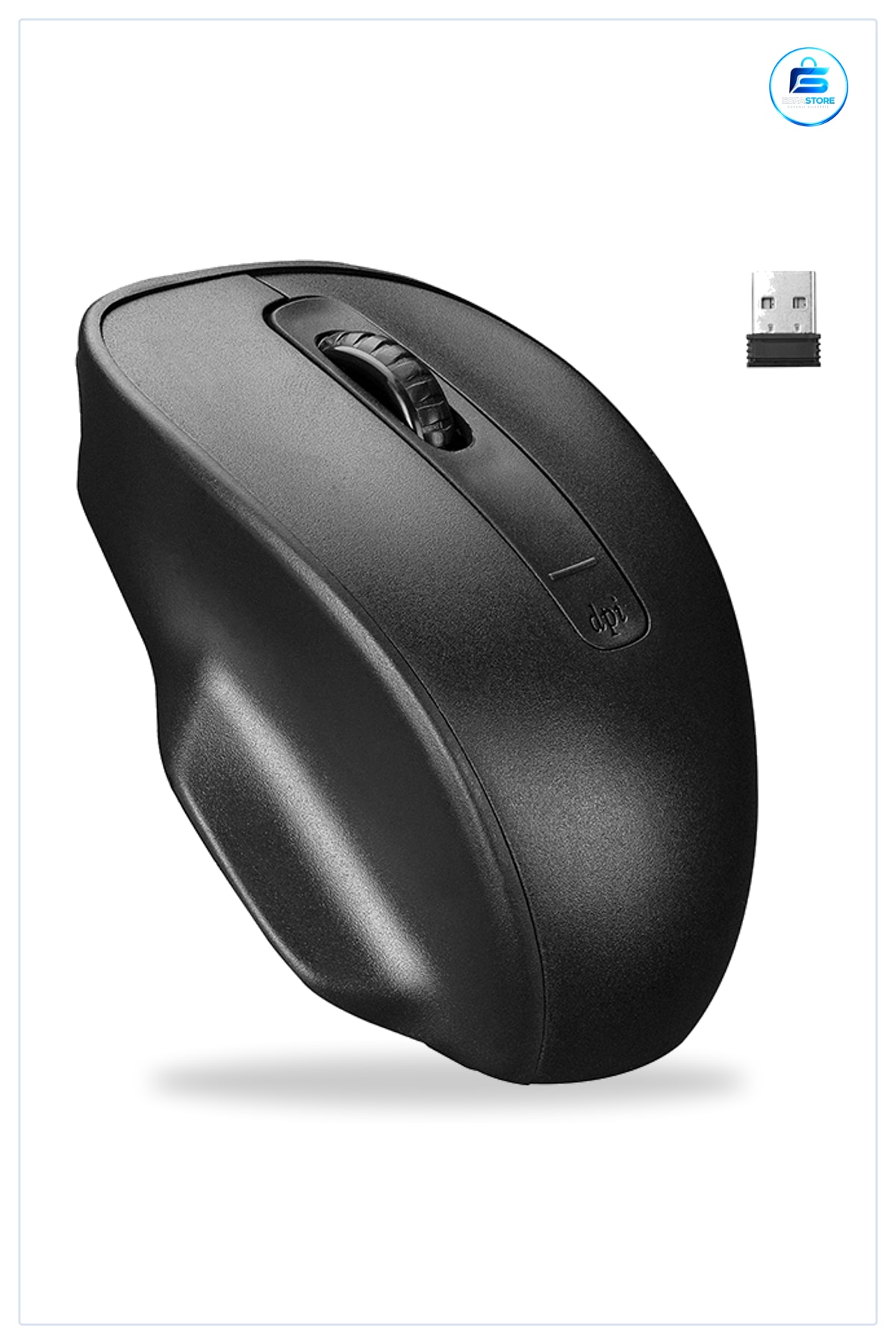 Kablosuz Optik Mouse DPI USB Alıcılı AA Pil Ofis Bilgisayar Sessiz Tıklama Ergonomik