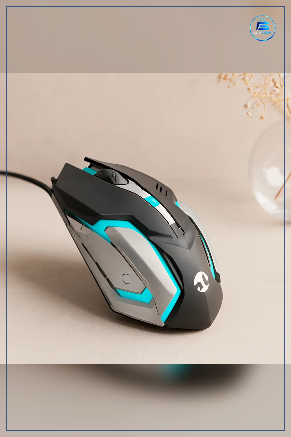 Mouse Kablolu Oyuncu RGB DPI 1.5m USB Işıklı Ergonomik Dizüstü Masaüstü Bilgisayar