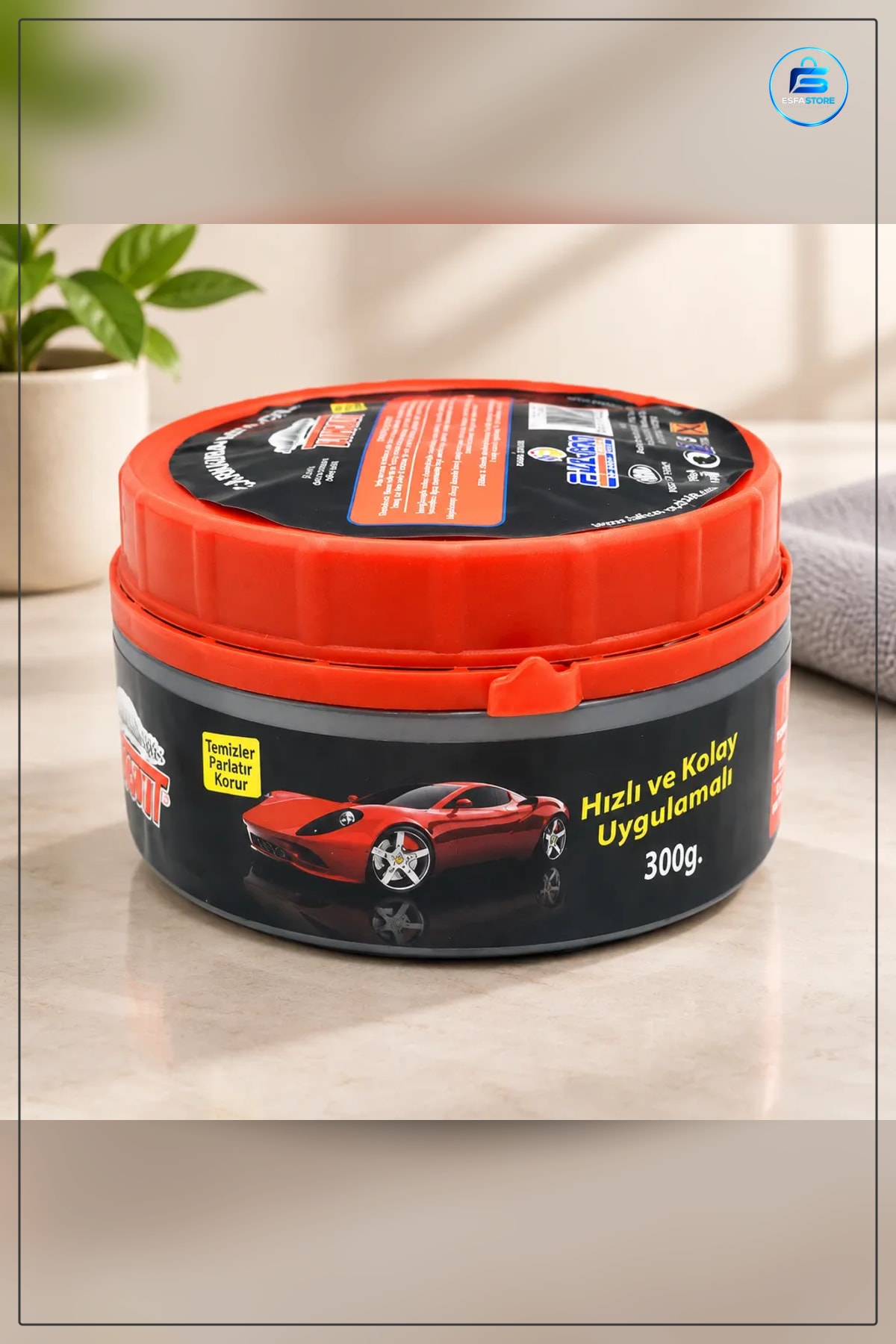 Oto Pasta Cila 300 g Krem Araç Boyası Çizik Giderici Parlatıcı Polisaj Mum Koruyucu Vernik Uyumlu