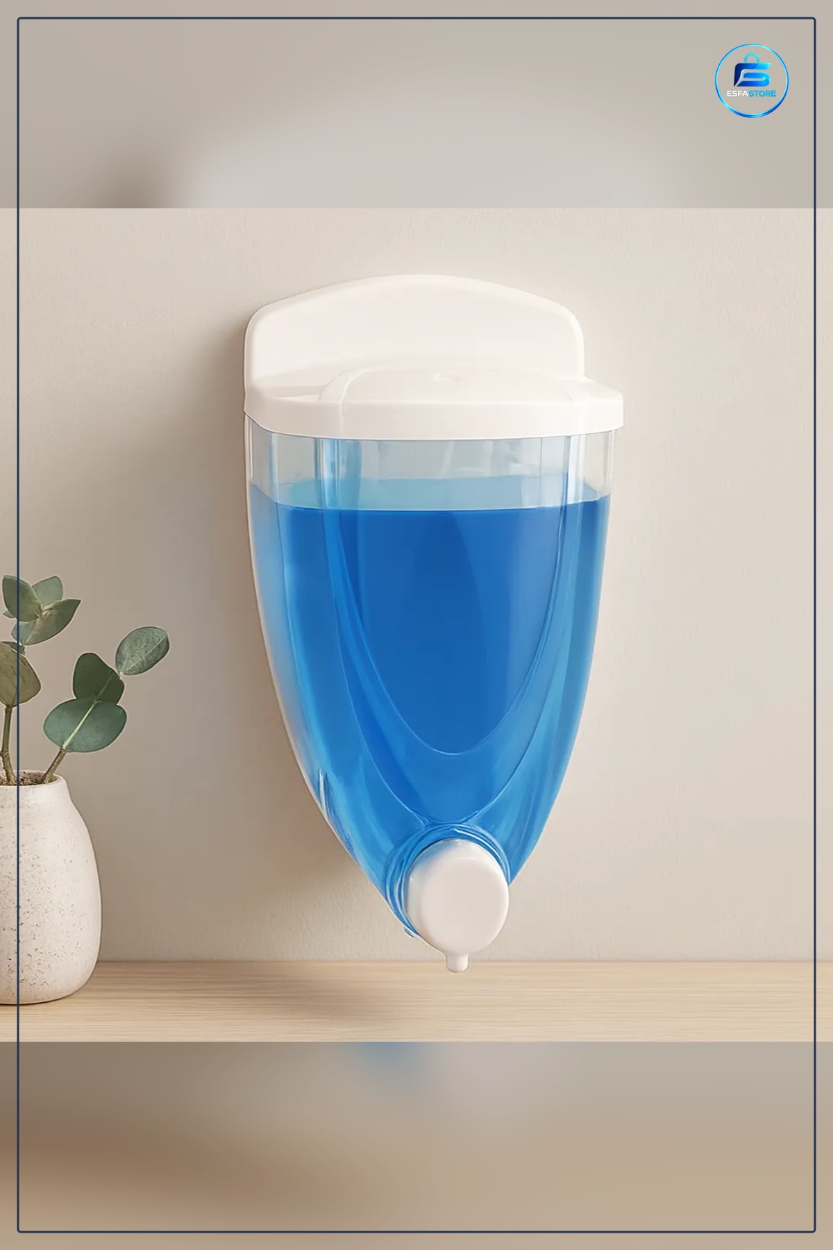 Sıvı Sabunluk Kilitlemeli 650 ml Duvara Monte Şeffaf Pompalı Banyo Tuvalet Dağıtıcı