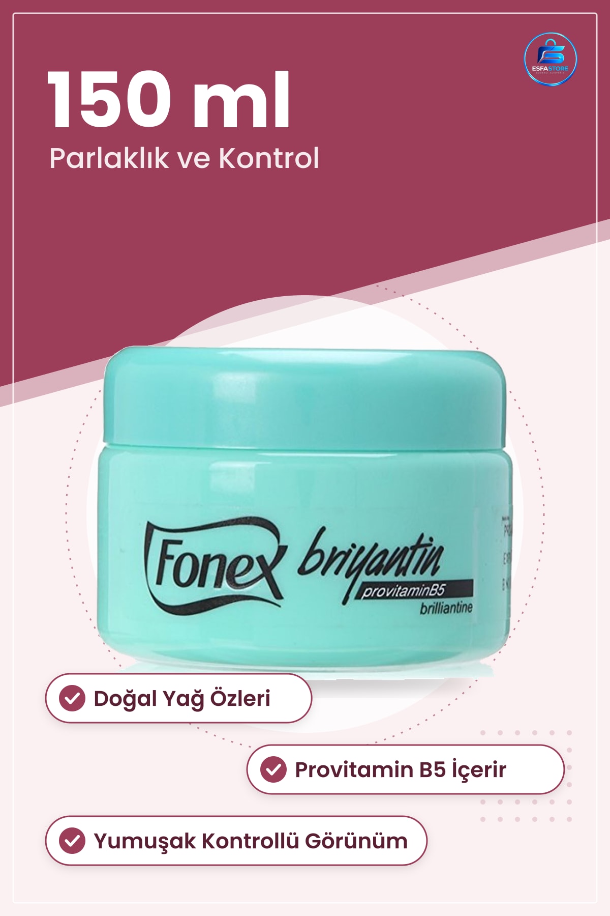 Briyantin 150 ml Saç Şekillendirici Krem Parlaklık Yumuşak Kontrol Doğal Yağ Özleri Provitamin B5