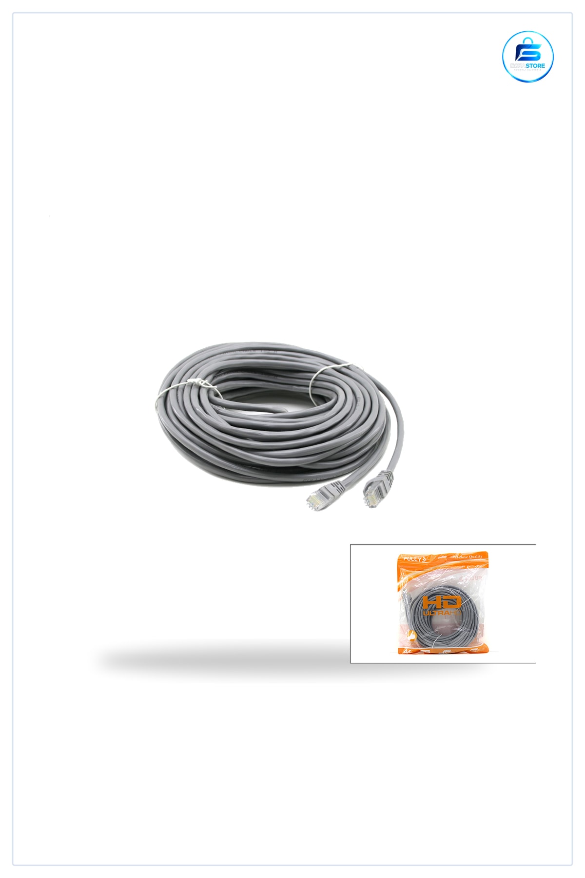 Network Kablosu CAT6 20m Ethernet İnternet Data Gigabit RJ45 Ev ve Ofis Ağı Bağlantı Yüksek Hız