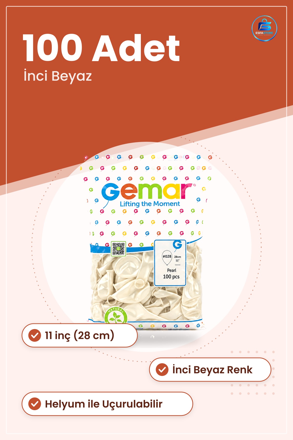 Balon Metalik İnci Beyaz 100'lü '' 28 cm Lateks Doğum Günü Düğün Parti Dekorasyonu Süsleme
