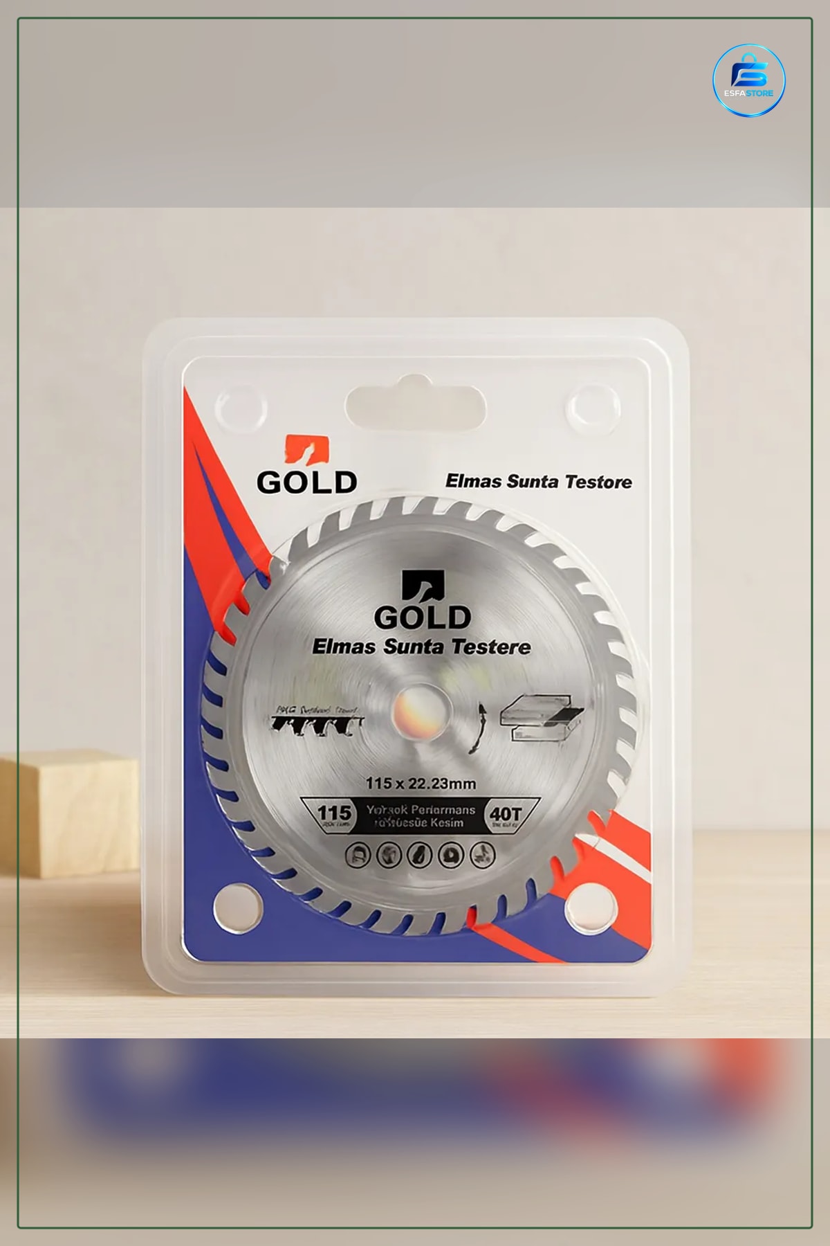 Sunta Kesici Disk 115 mm 40T 22.23 Elmas Kaplama Testere Bıçağı Açılı Taşlayıcı MDF Laminat
