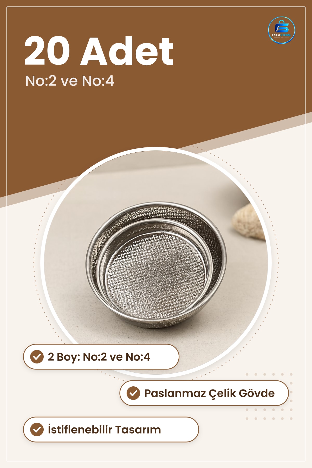 Çiğ Köfte Tepsi Takımı 2 Boy No:2 ve No:4 20 Adet Paslanmaz Çelik Restoran Catering Mutfak Sofra