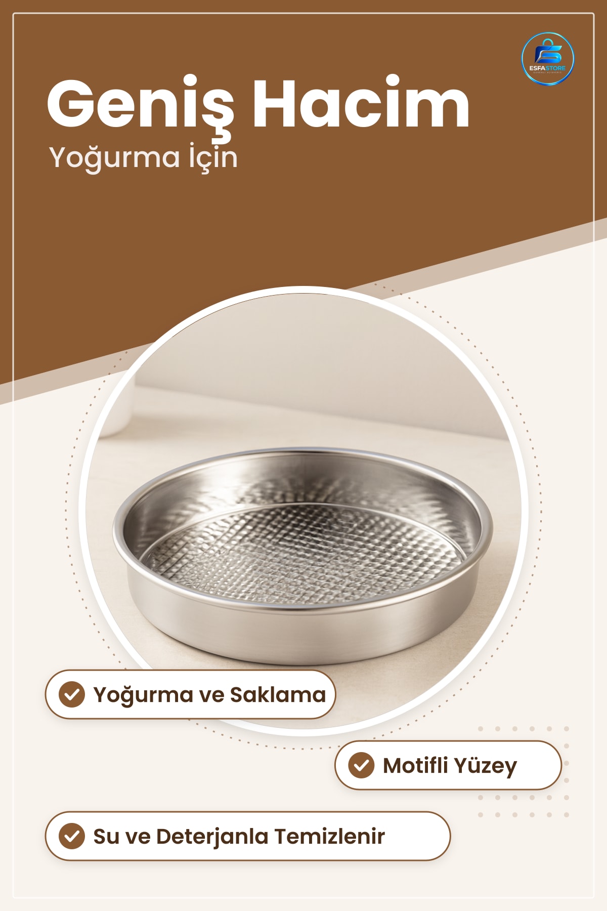 Çiğ Köfte Tepsi Motifli Yuvarlak Leğen Yoğurma Mutfak Servis Sunum Tabağı Hazırlık Kabı