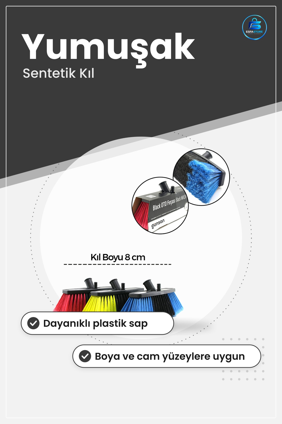 Oto Yıkama Fırçası Yumuşak Kaplı Araç Bakım Temizlik Sapı Dayanıklı Plastik Boya Cam Gövde Nazik