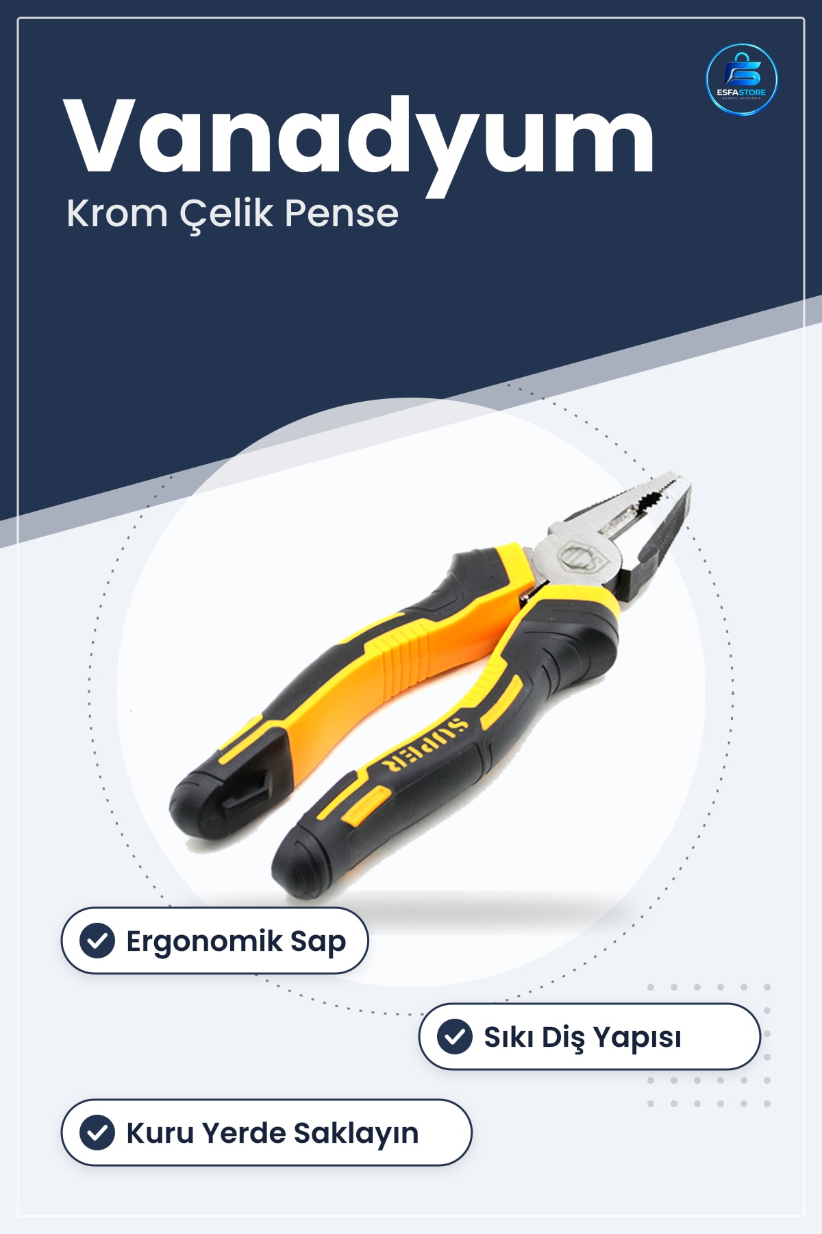 Pense Krom Vanadyum Çelik Saplı Ev Atölye Onarım Tel Boru Kesme Bükme Kavrama Aracı