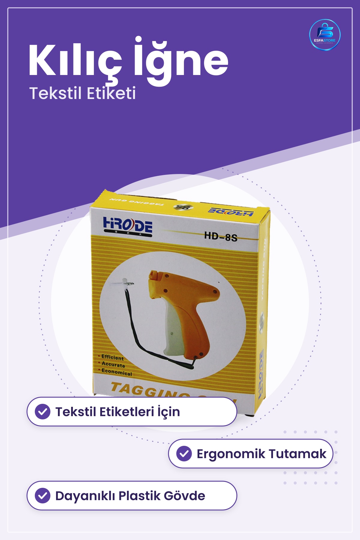 Etiketleme Tabancaı Uzun İğneli Tekstil Fiyat Etiketi Mağaza Ürünleri Ofis Dayanıklı