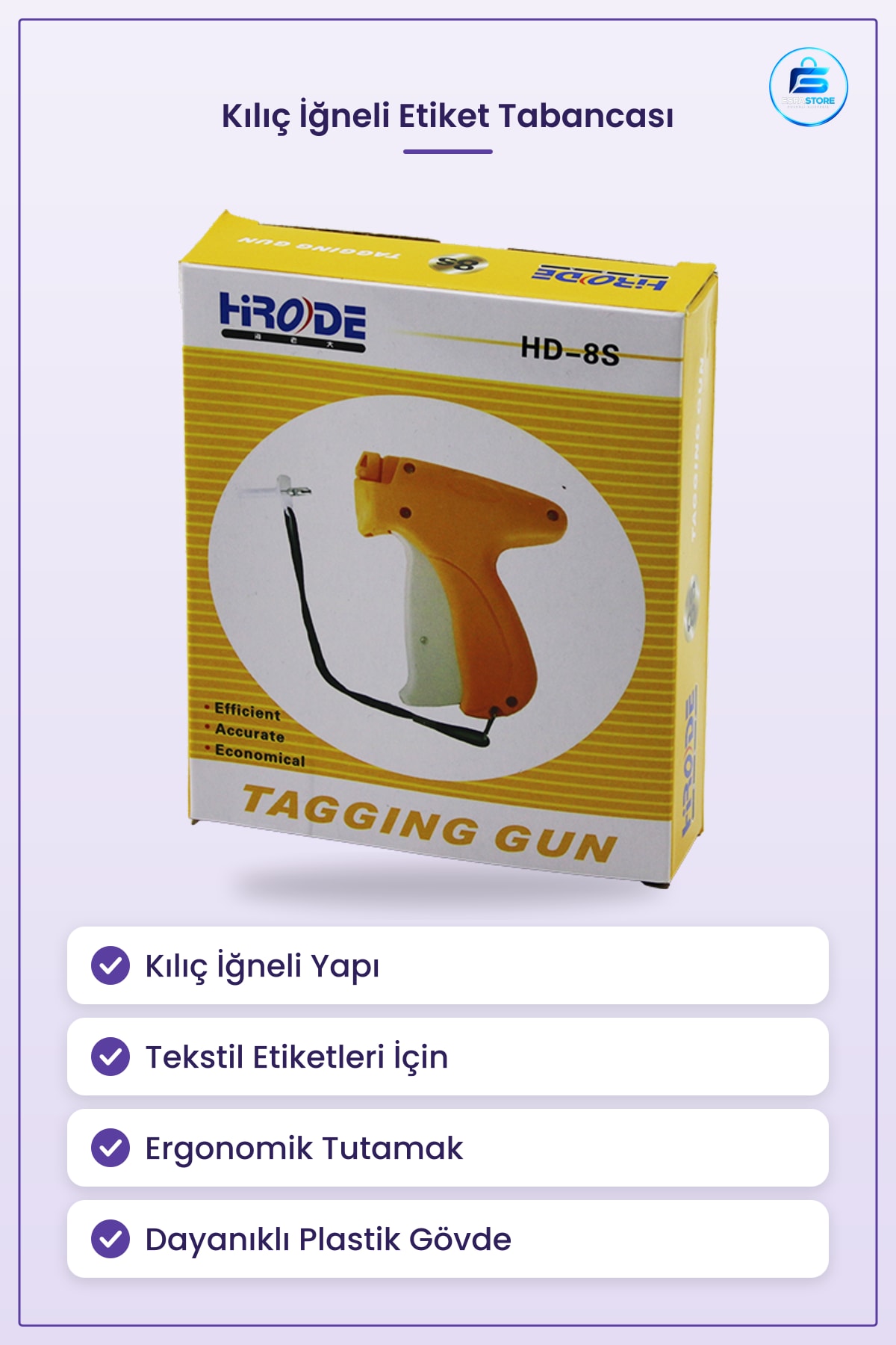 Etiketleme Tabancaı Uzun İğneli Tekstil Fiyat Etiketi Mağaza Ürünleri Ofis Dayanıklı