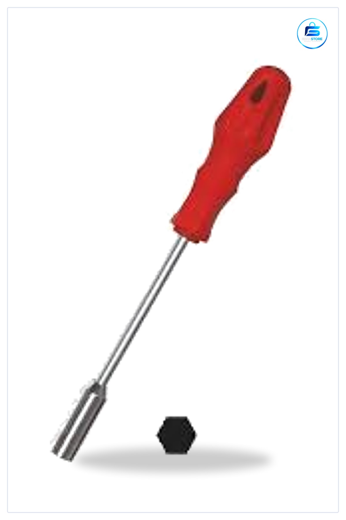 Lokma Uçlu Tornavida 8 mm Krom Vanadyum Çelik Altıgen Cvata Somun Sıkıştırma Gevşetme Dar Alan