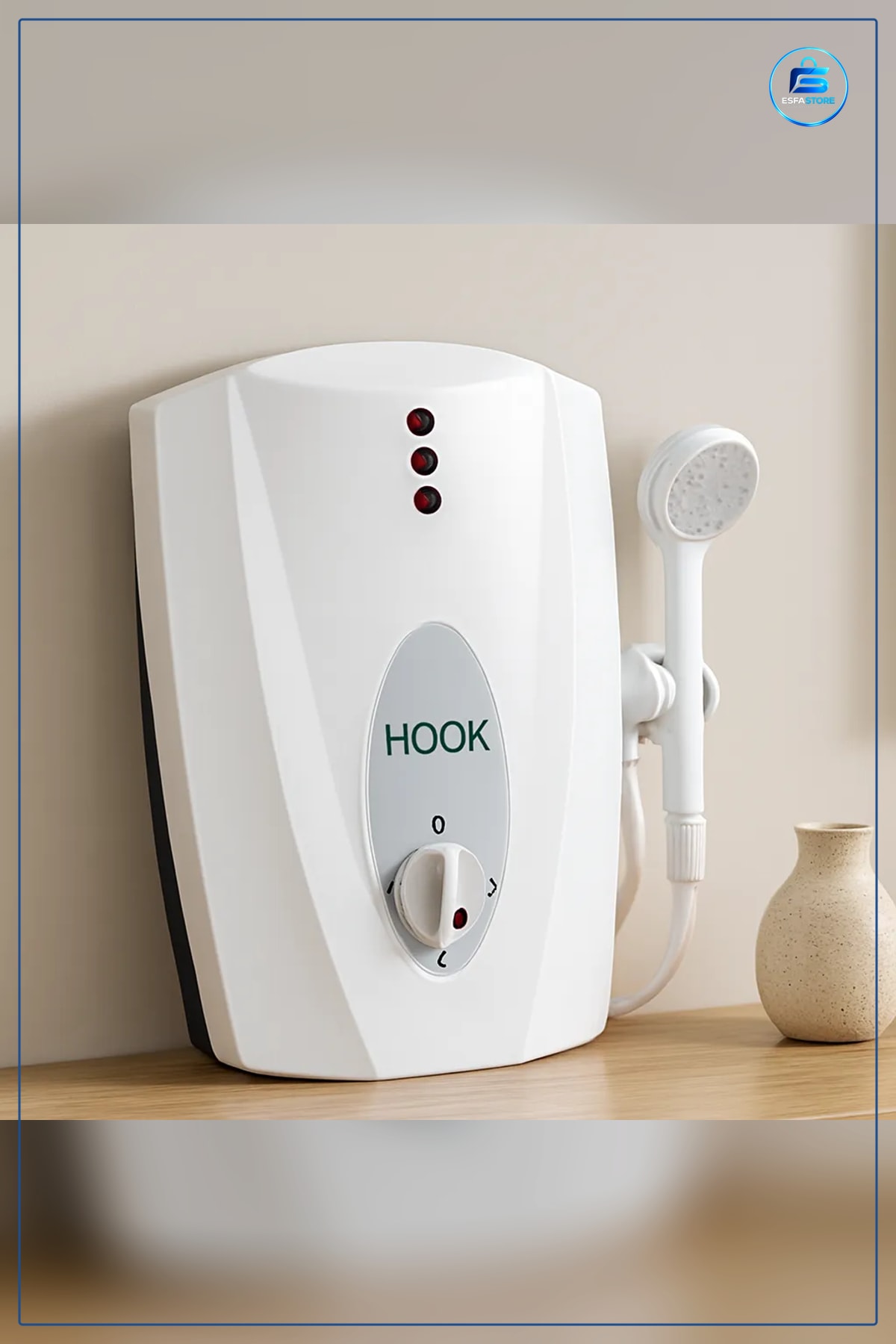 Elektrikli Şofben 7000W 3 Kademeli Anlık Sıcak Su Duş Lavabo Hazızlı Isıtma Yanmaz İç Kablolu