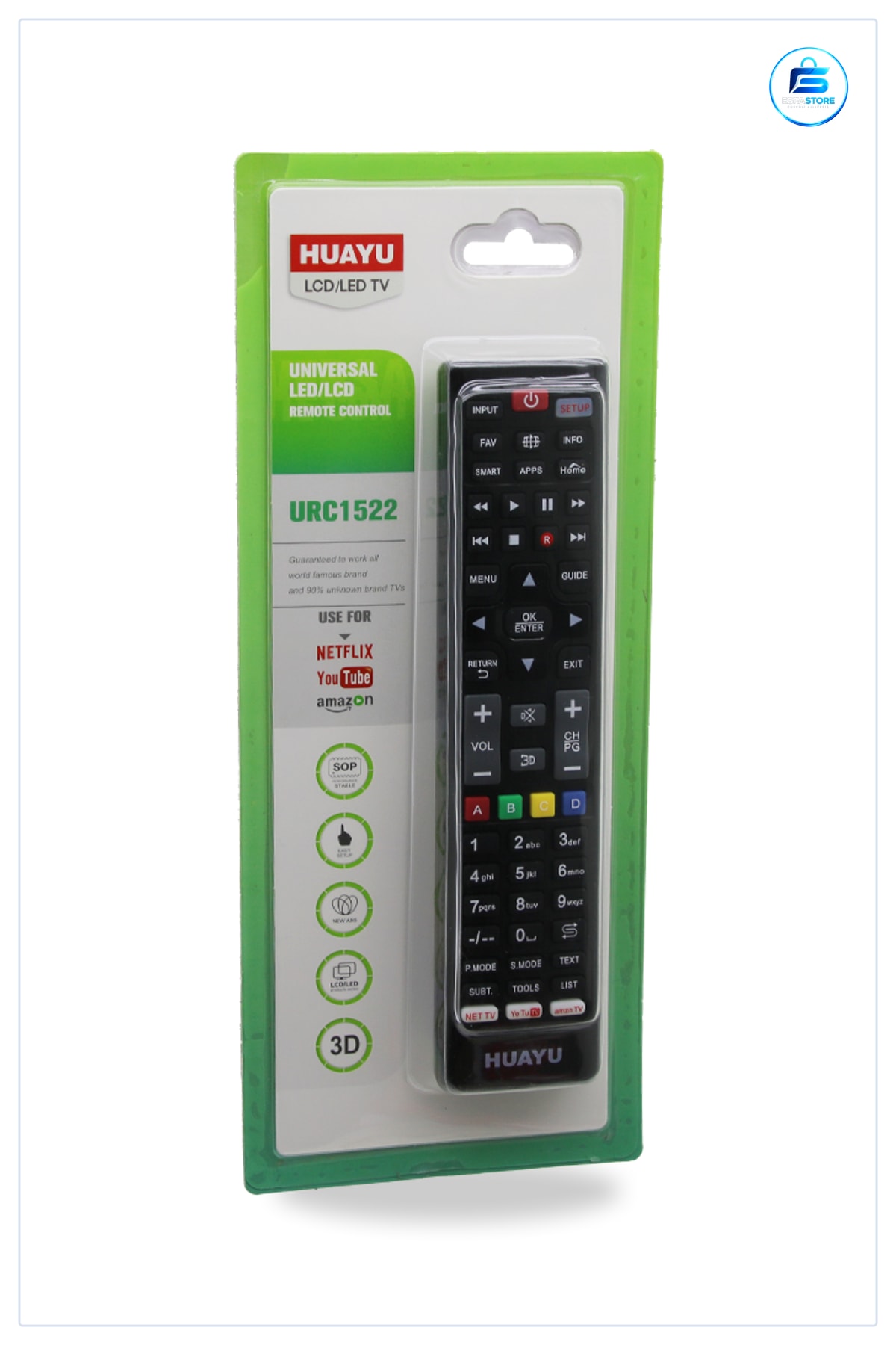 Evrensel LED TV Kumandası URC Akıllı Silikon Tuşlu IR Televizyon Kumanda Yedek Kullanışlı