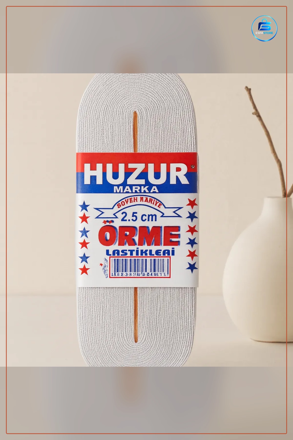Beyaz Paça Lastiği Şerit 2,5 cm 10 m Örme Elastik Dikiş Malzemesi Terzi Pantolon Tulum Etek