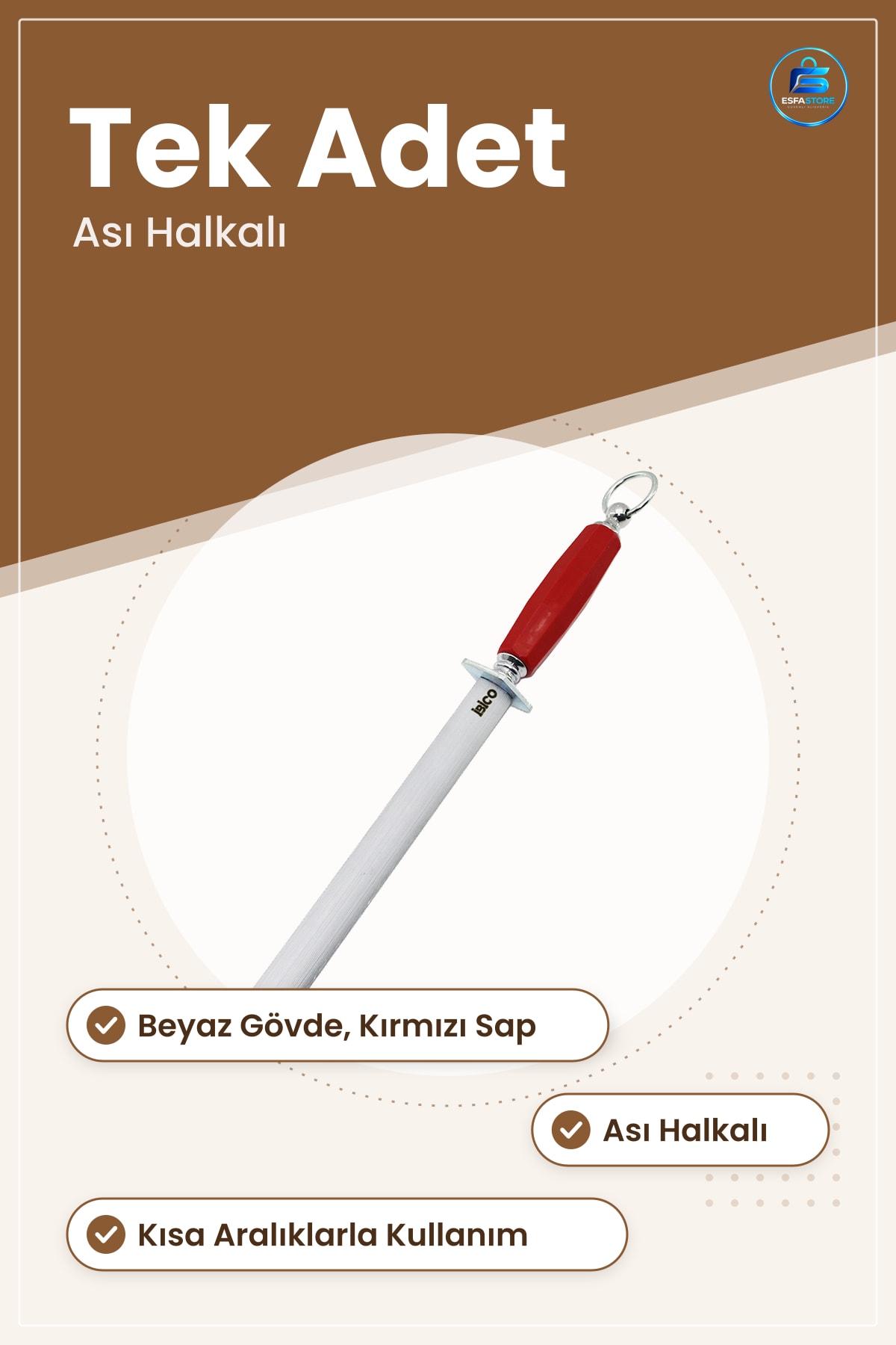 Buıçak Bileyici Masat Kırmızı Saplı Mutfak Bileme Aleti Yemek Hazırlık Pratik Kullanım Klıf