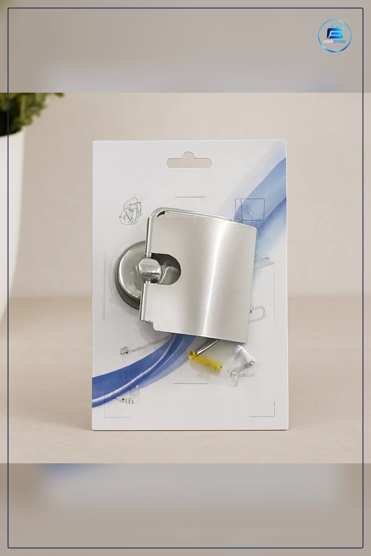 Tuvalet Kağıtlığı Vidalı Metal WC Kağıtlık Geniş Kapaklı Banyo Aksesuarı Duvara Montaj Kolay