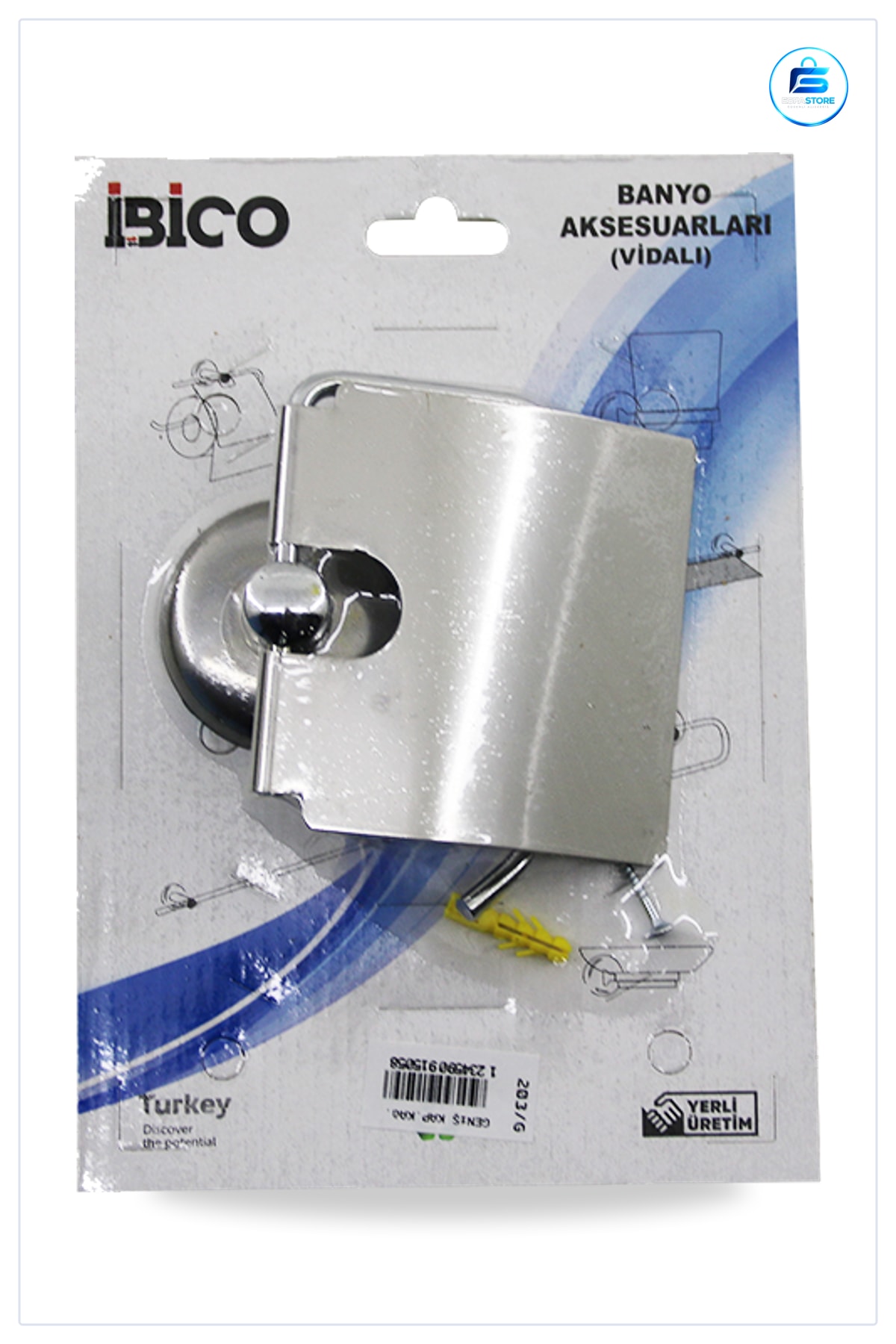 Tuvalet Kağıtlığı Vidalı Metal WC Kağıtlık Geniş Kapaklı Banyo Aksesuarı Duvara Montaj Kolay