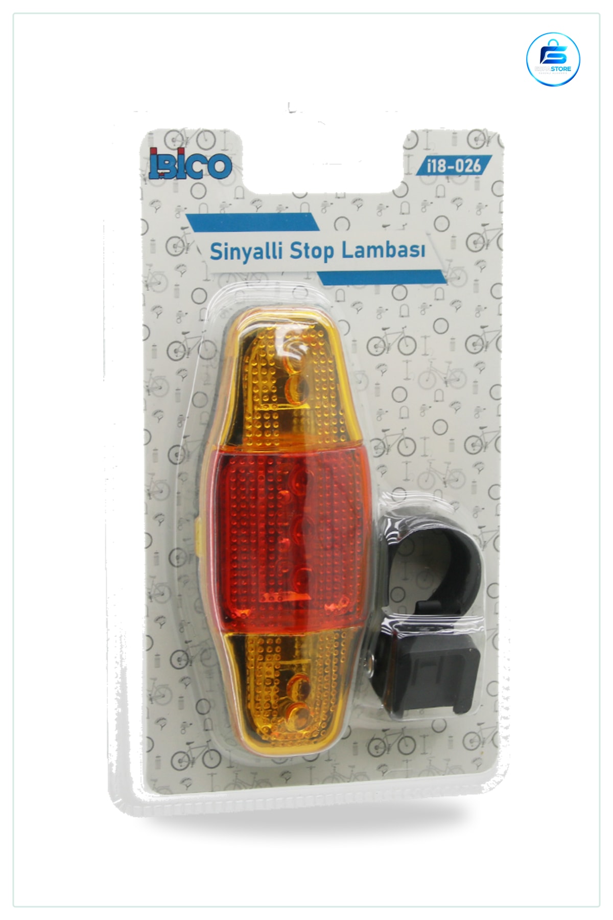 Bisiklet Farı Stop Lambası Sinyalli Pilli LED Arka Işık Dönüş Uyarı Güvenlik Aksesuarı Gece