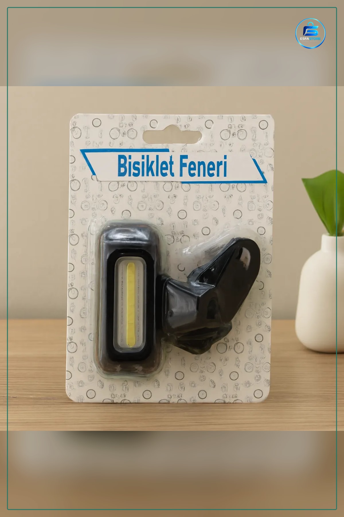 Bisiklet Feneri Pilli 4 Fonksiyonlu Renkli ve Beyaz LED Ön Arka Görünürlük Kelepu00e7eli Işık Lambaı