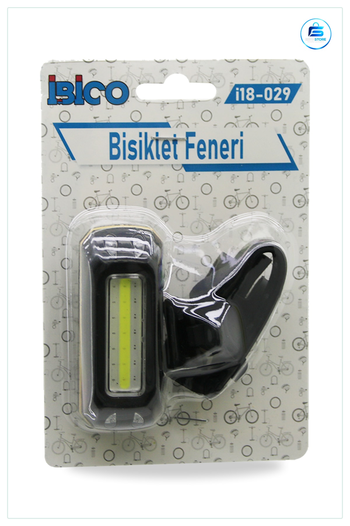 Bisiklet Feneri Pilli 4 Fonksiyonlu Renkli ve Beyaz LED Ön Arka Görünürlük Kelepu00e7eli Işık Lambaı