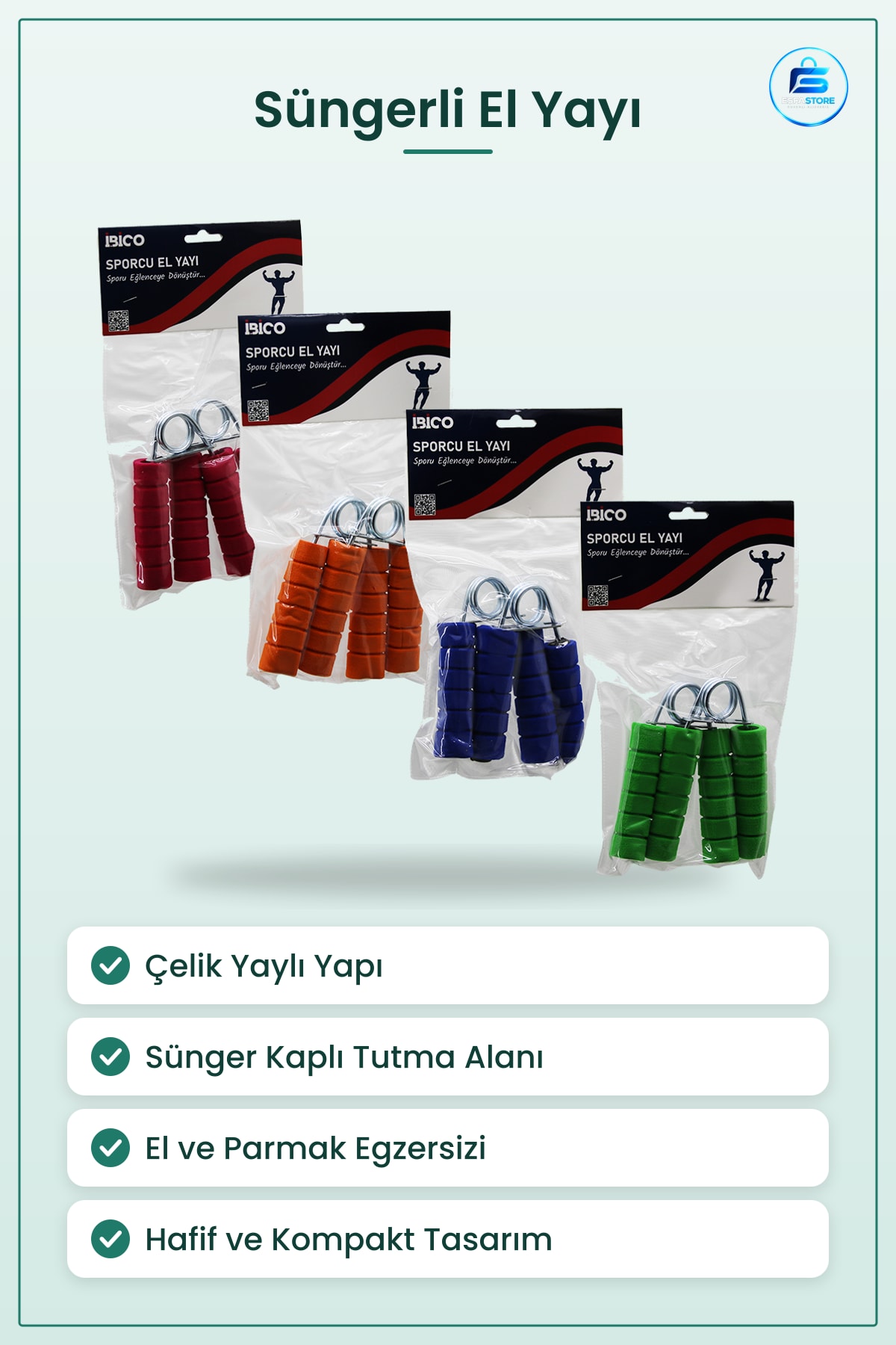 Süngerli El Yayı Çelik Yaylı Kavrama Egzersiz Güçlendirici Antrenman Rehabilitasyon Ev Ofis Spor