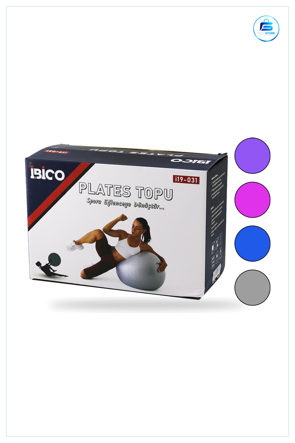 Plates Topu 60cm Pilates Denge Egzersiz Spor Malzemesi Ev Fitness Antrenman Ekipmanı