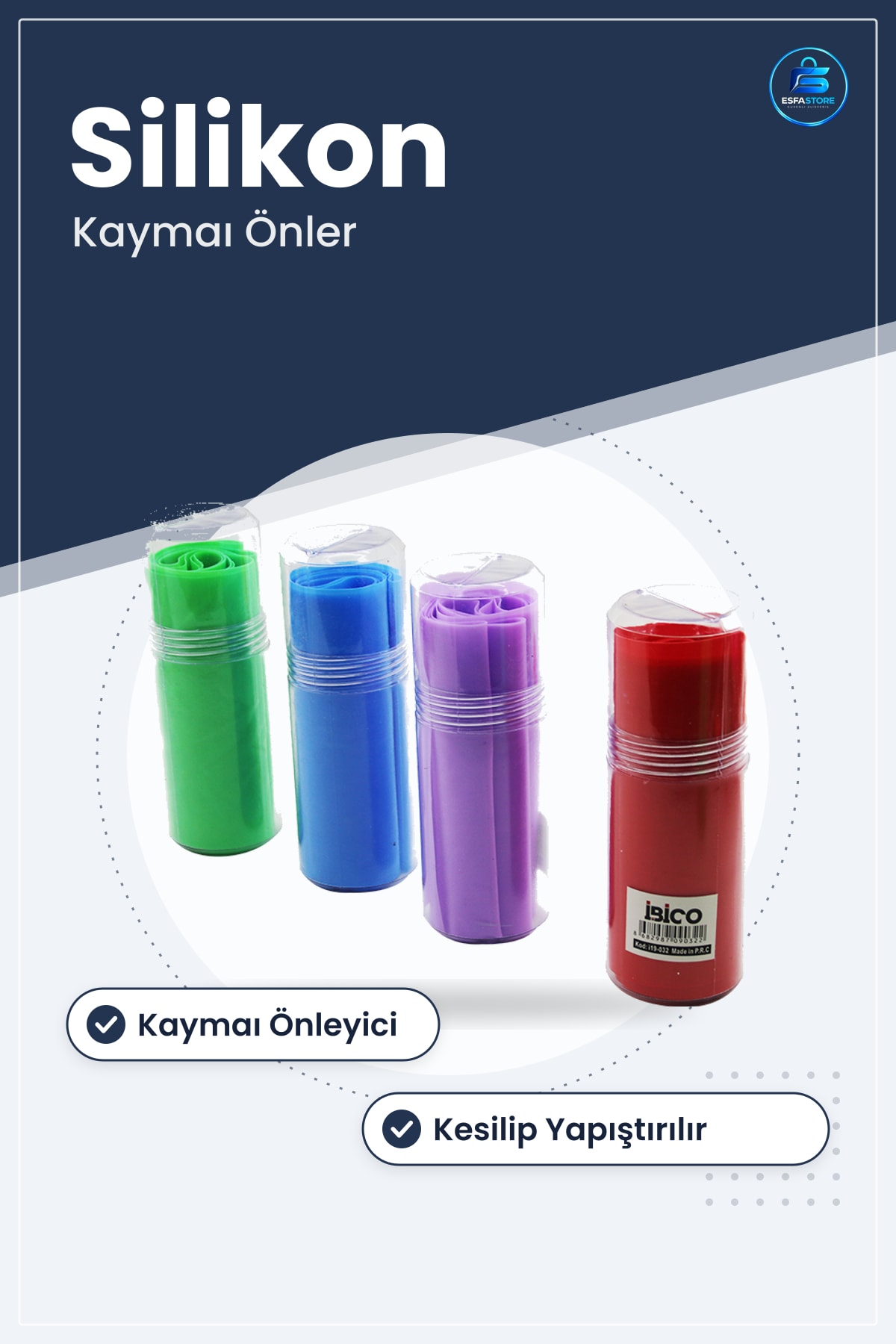 Esnek Silikon Plates Bant Kaymayı Önleyici Yüzey Koruma Sabitleme Dekoratif Mutfak Ofis Atölye