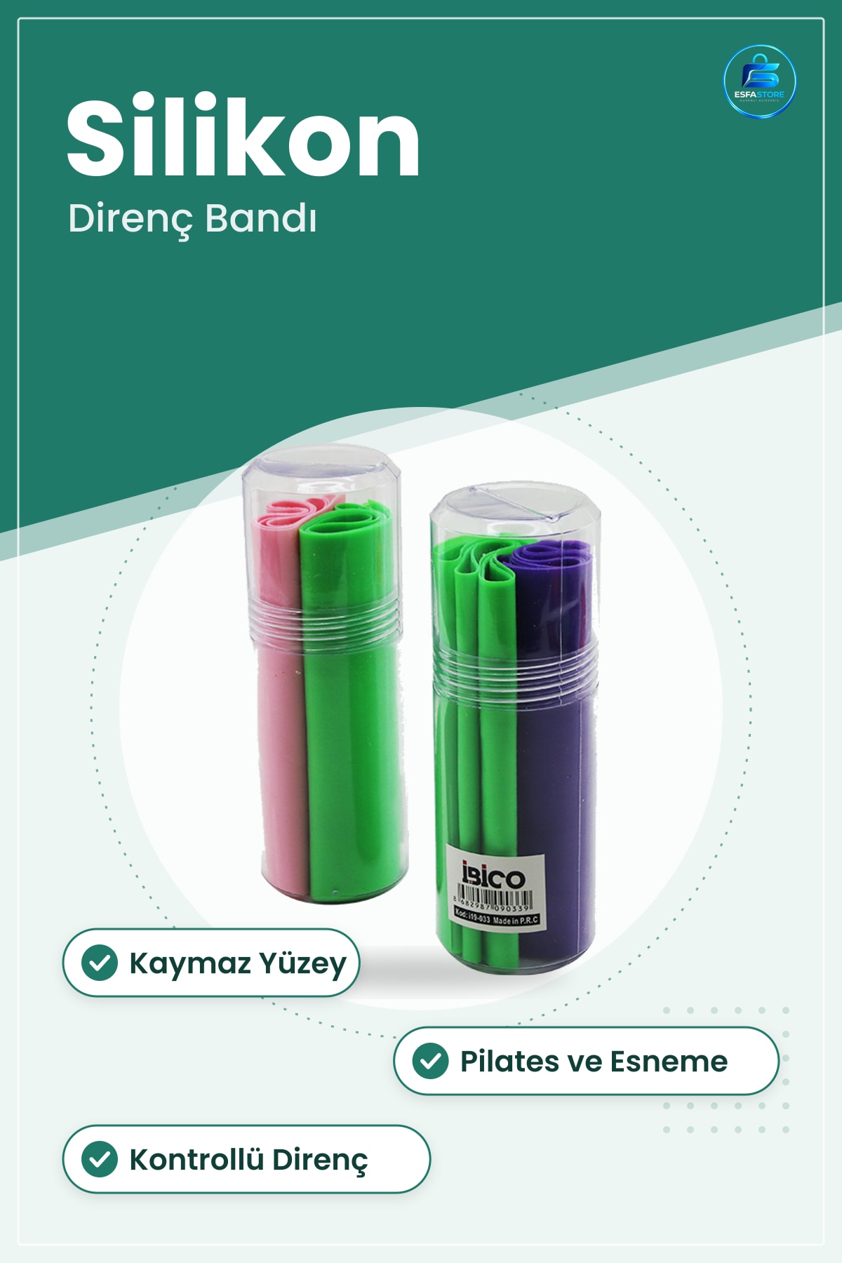 Silikon Egzersiz Bandı Esnek Pilates Plates Direnç Rehabilitasyon Fitness Kaymaz Yüzey Spor