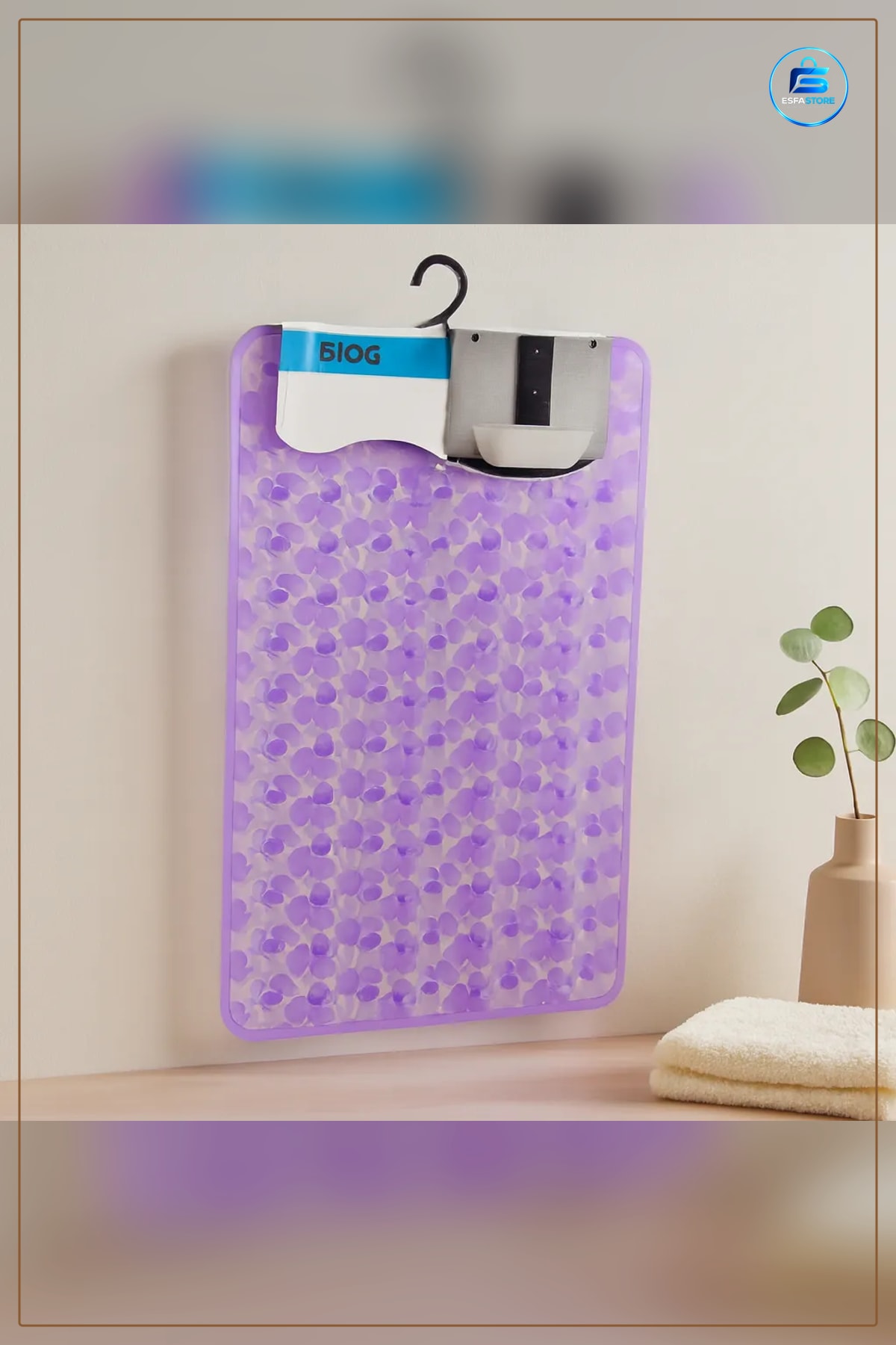 Kaydırmaz PVC Banyo Ve Küvet Paspası Petek Desenli Şeffaf Buzlu 37x68 cm Vantuzlu Yumuşak Duruş