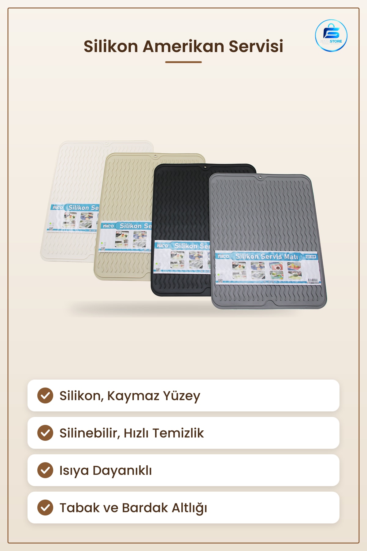 Silikon Runner Amerikan Servisi Çok Amaçlı Kaymaz Mutfak Sofra Altlığı Mat Isıya Dayanıklı