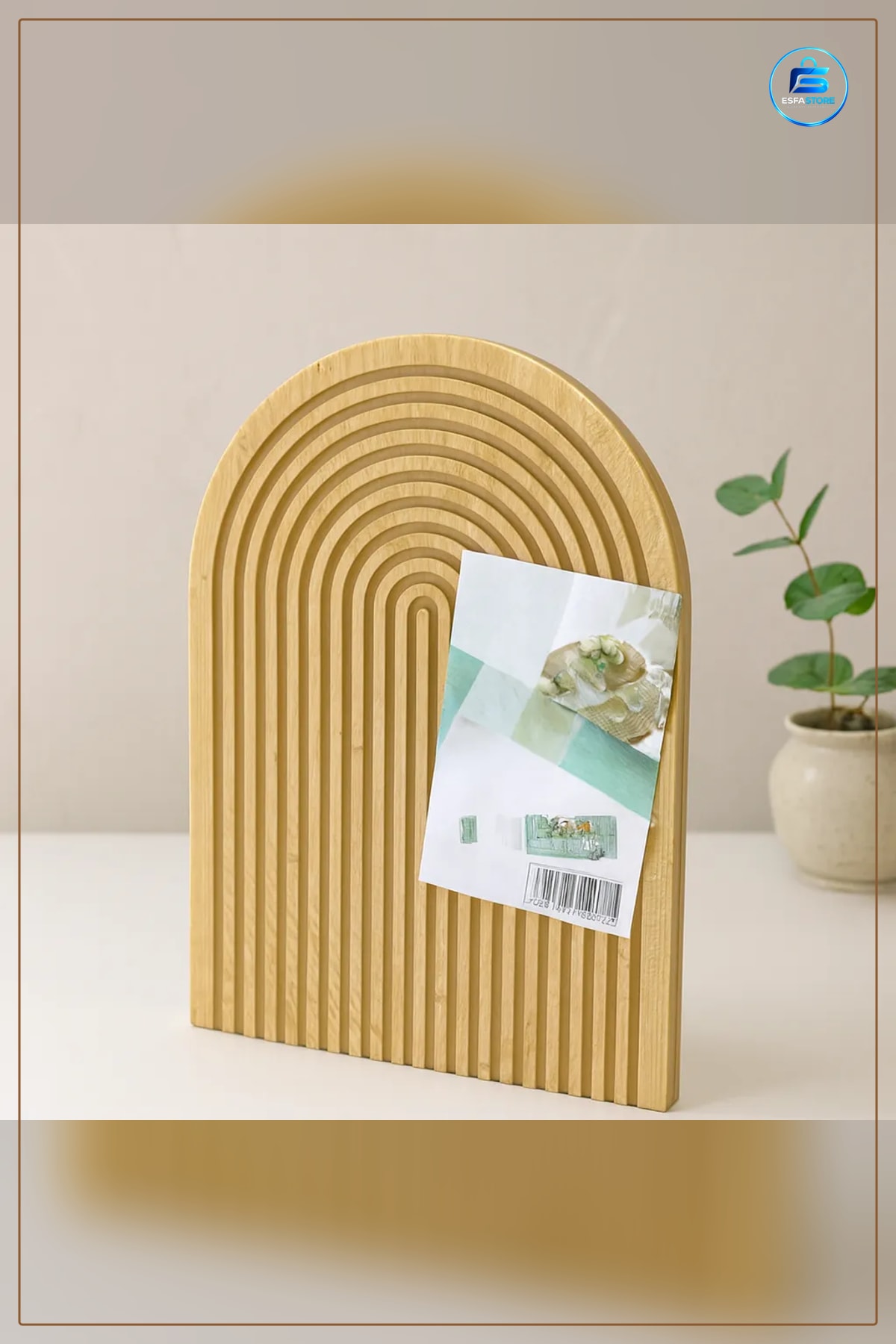 Bambu Servis Tepsisi Sunum Tahtası 22x32 cm Çift Taraflı Kemerli Oval Kesme Peynir Meze Tepsi