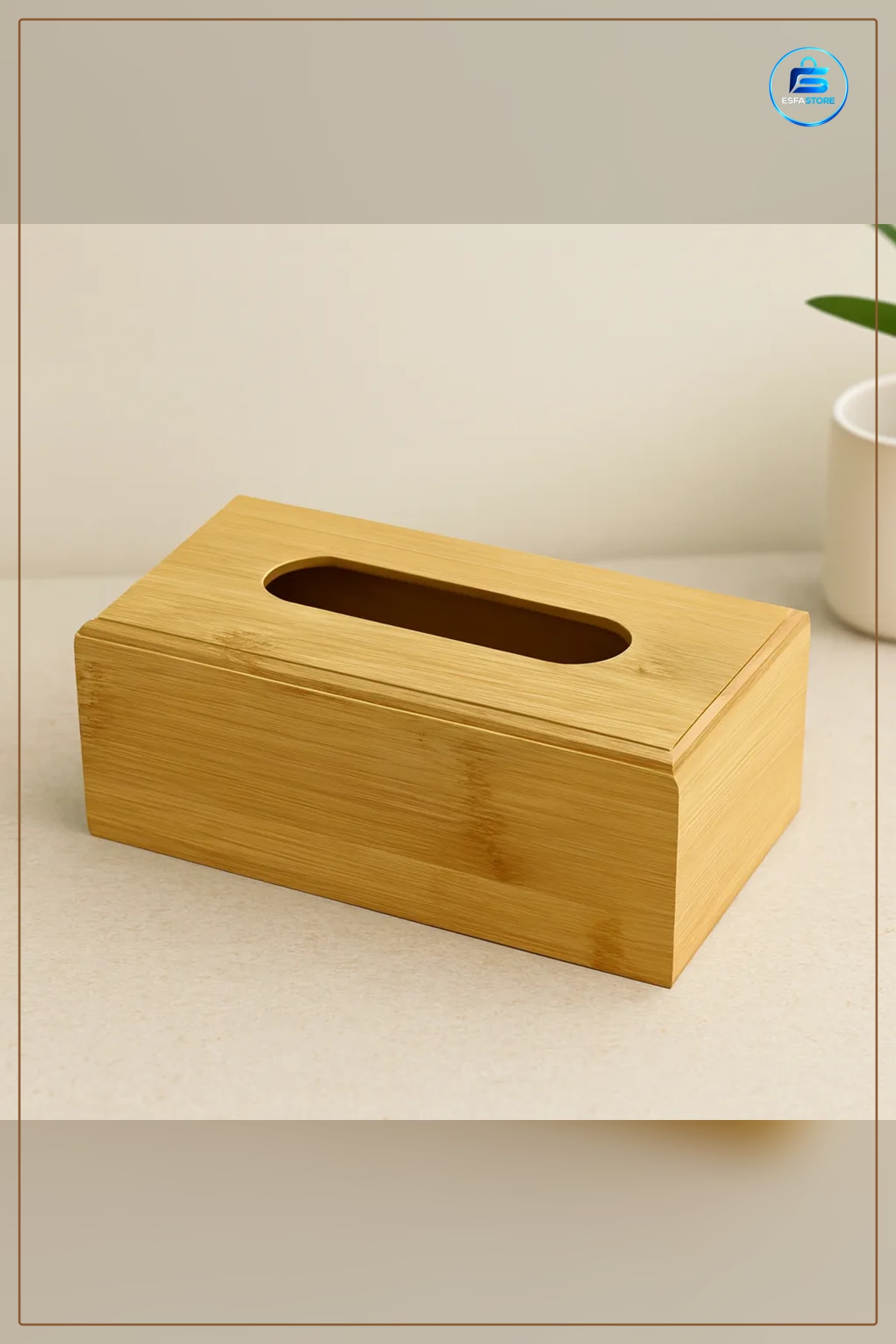 Peçetelik Ahşap Bambu 11.6x22.8 cm Masa Üstü Peçete Kutusu Restoran Kafe Ev Sofra Düzenleyici