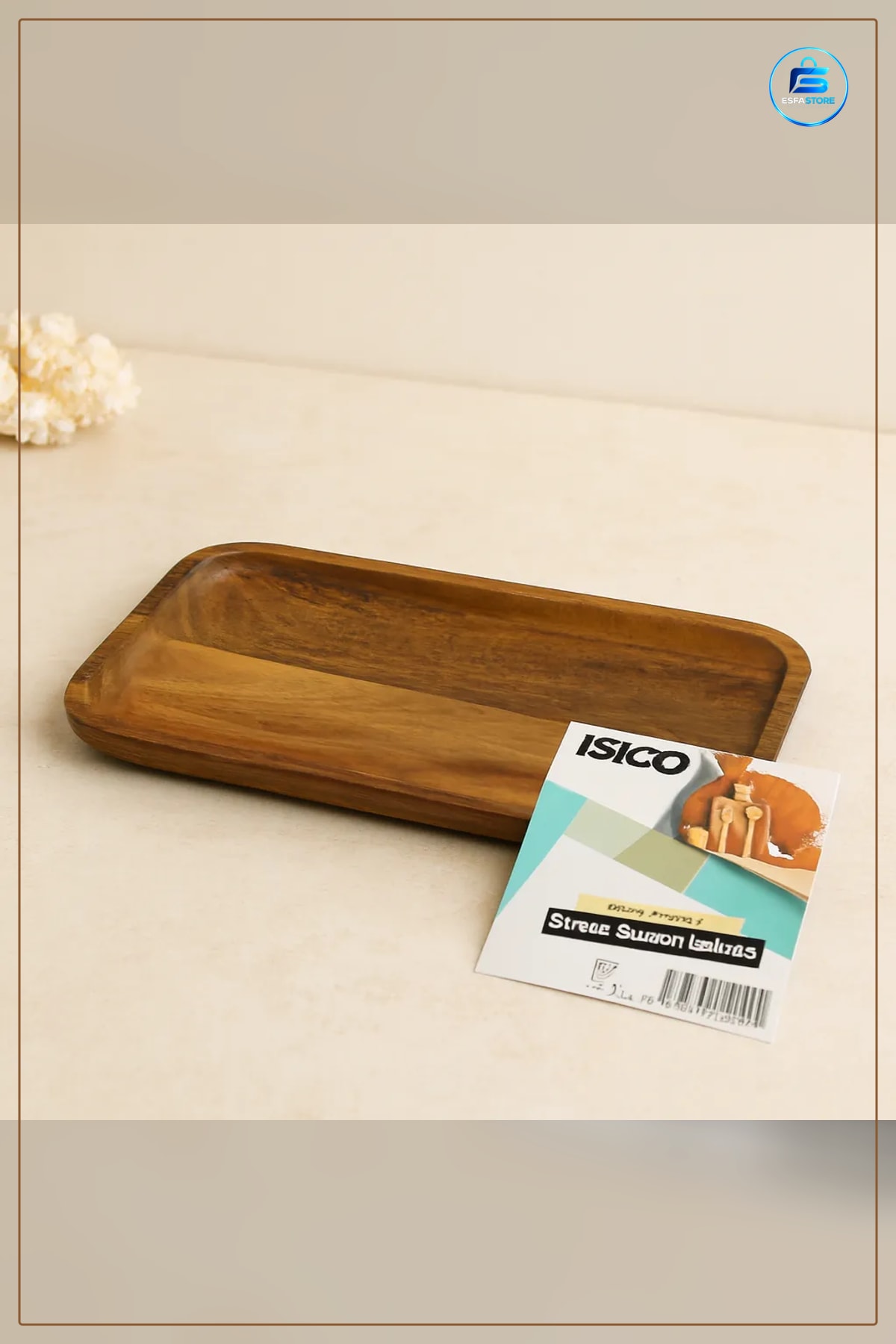 Tepsi Akasya Ahşap Dikdörtgen Servis 25x14x1.4 cm Doğal Sunum Peynir Meze Kesme Tahtası Mini