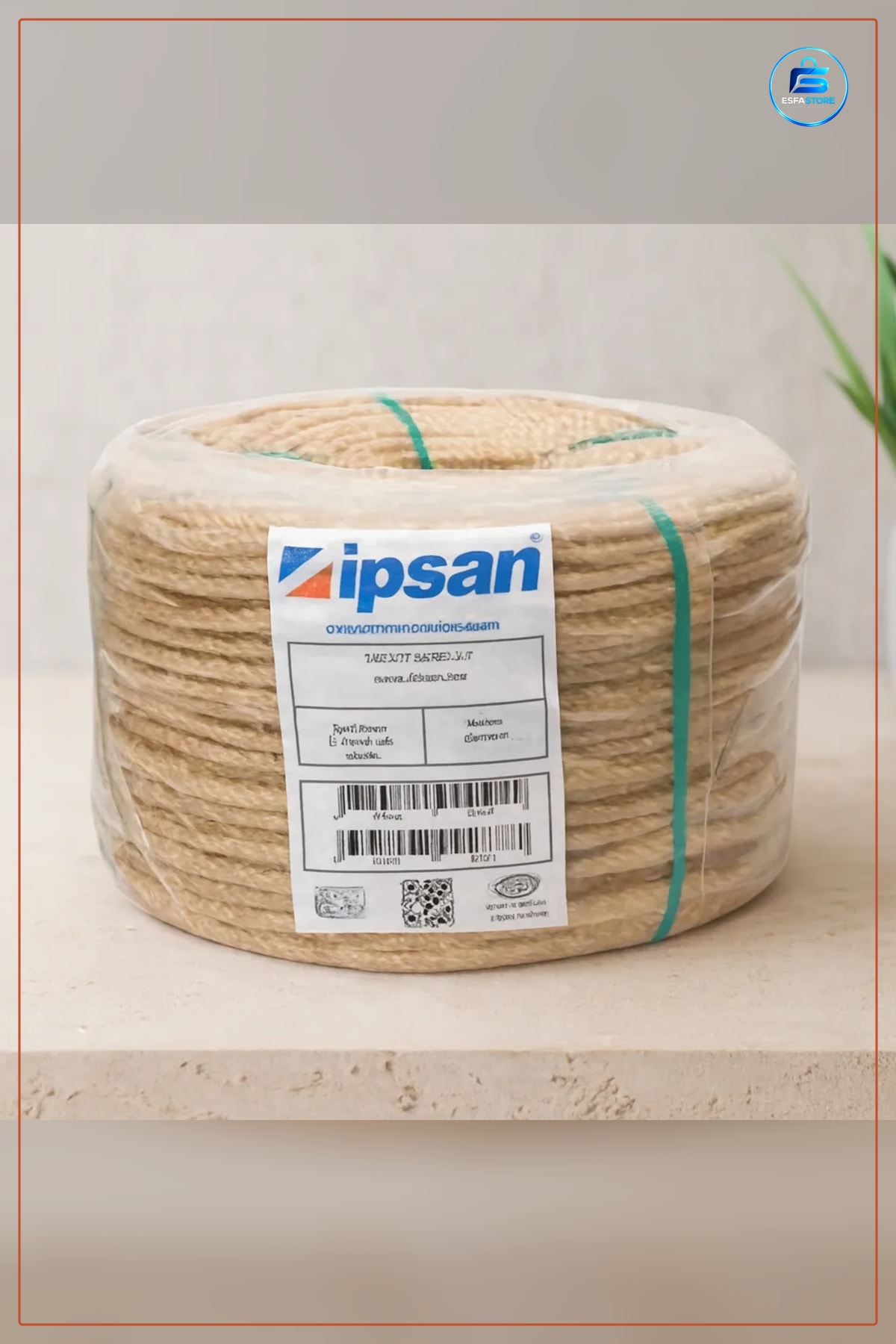 Jüt Halat 6 mm 200 m Doğal Ambalaj Halatı El İşi Makrome Dekorasyon Bahçe Bağlama Paketleme