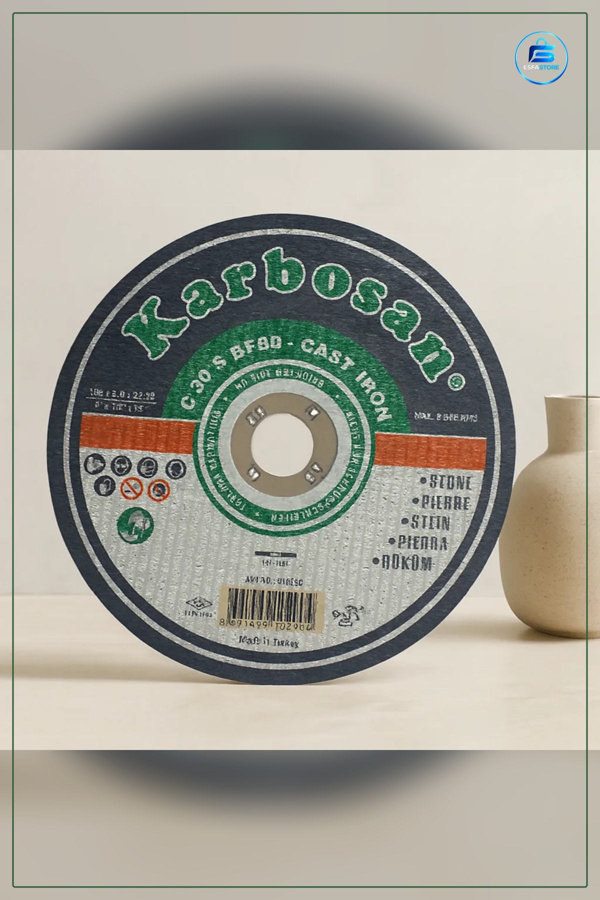 Daire Testere Bıçağı Mermer Kesme Diski 180 x 3,0 22 mm Delikli Taş Kesim Taşlama Makinesi