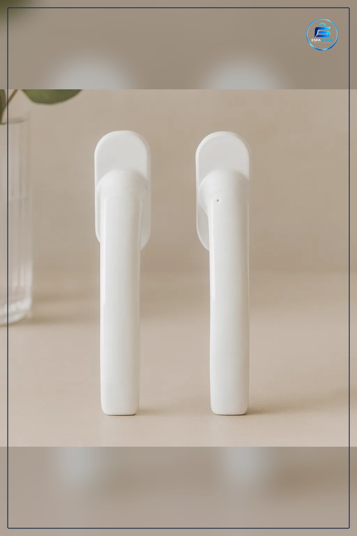 PVC Pencere Kolu Beyaz Kapı Hırdavatı Kanat Açma Kapama Dayanıklı Paslanmaz Bakım Gerektirmez